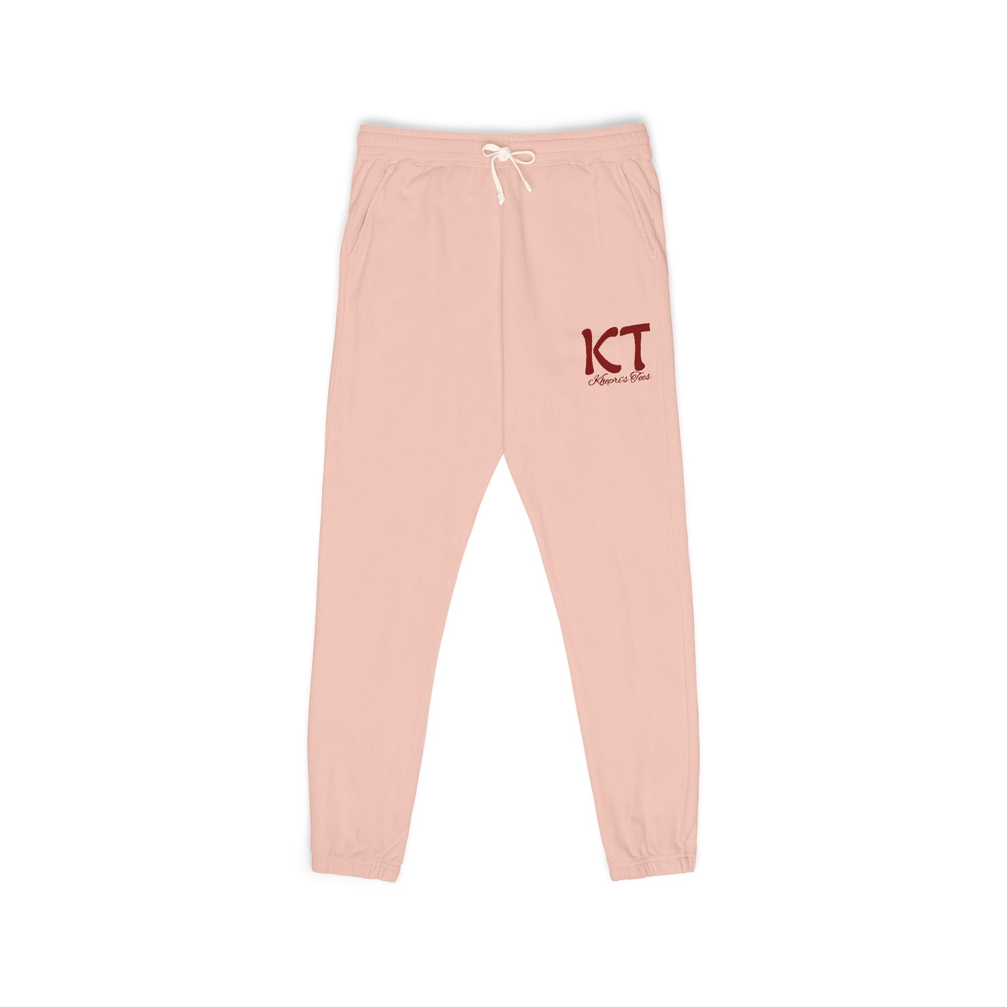 (Red)Comfy Fleece KT Sweatpants for Everyone - Cozy Loungewear, Perfect for Relaxing, Gifts, Travel, Indoor Wear, Khepri's Tees Fashion Pants