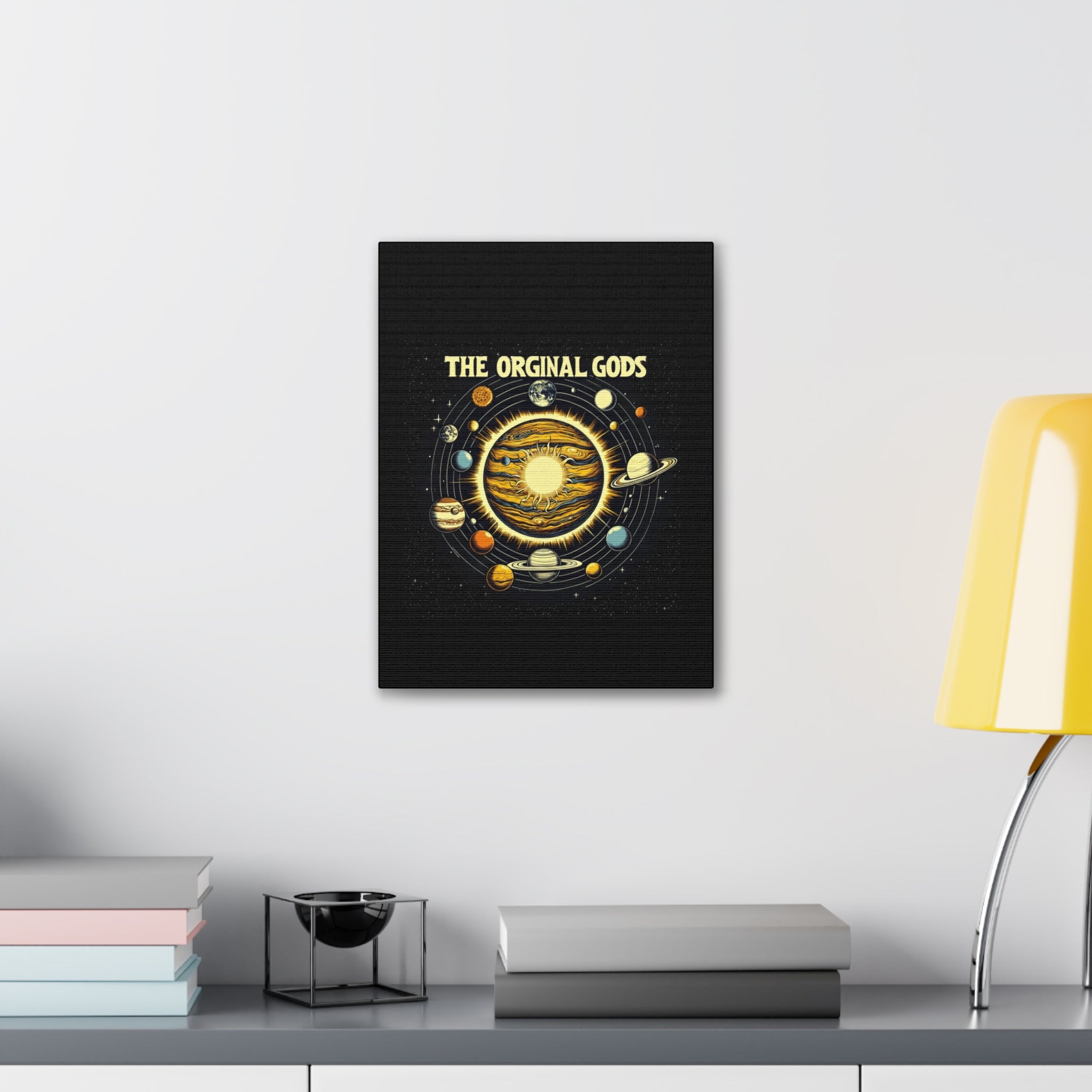 "The Original Gods" Canvas Wall Art — Classic Planetary Picture