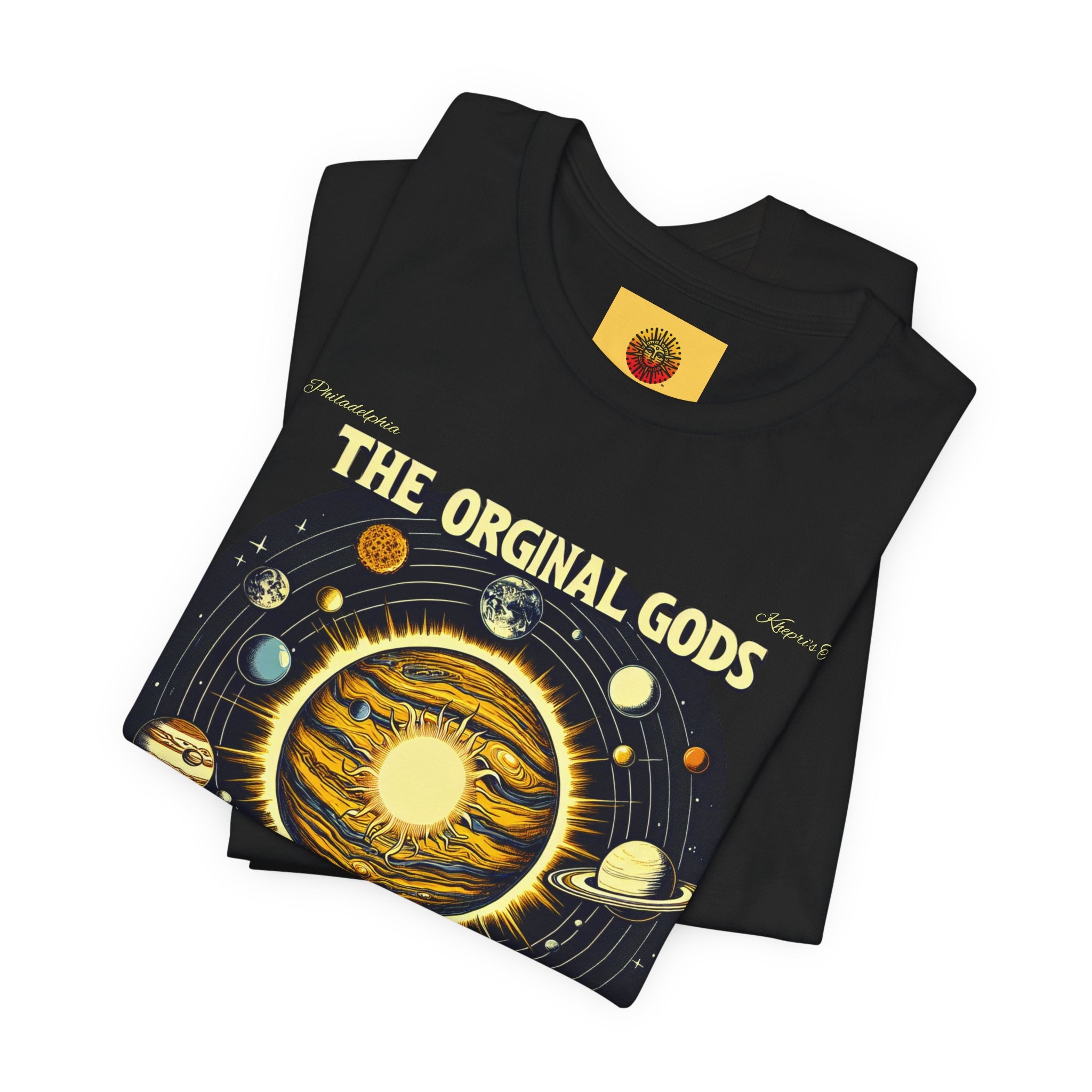 "The Original Gods" Vintage Planetary Tee-Solar System T‑Shirt