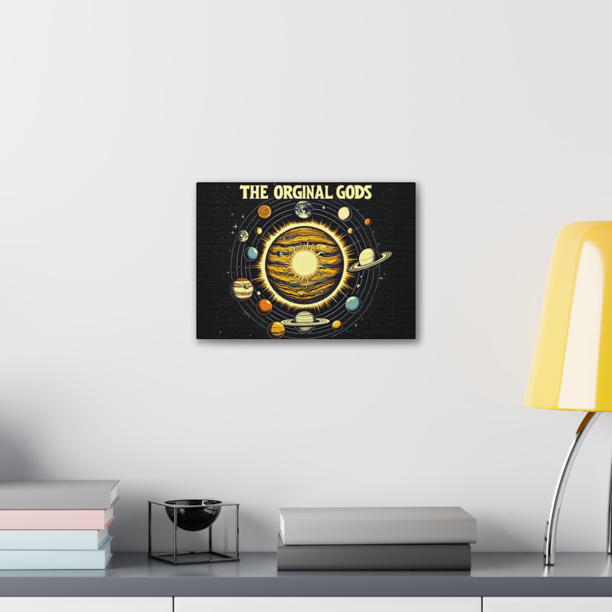 "The Original Gods" Canvas Wall Art — Classic Planetary Picture