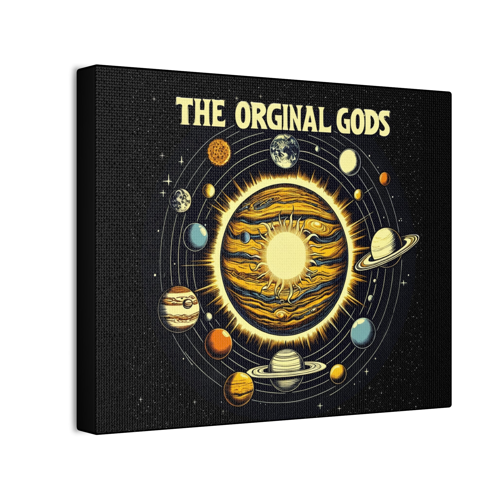 "The Original Gods" Canvas Wall Art — Classic Planetary Picture