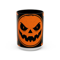 Halloween Pumpkin Khepri's Tees Coffee Mug, Spooky, Halloween Gift, Funny Coffee Cup, Autumn Decor, Fall Beverage Mug