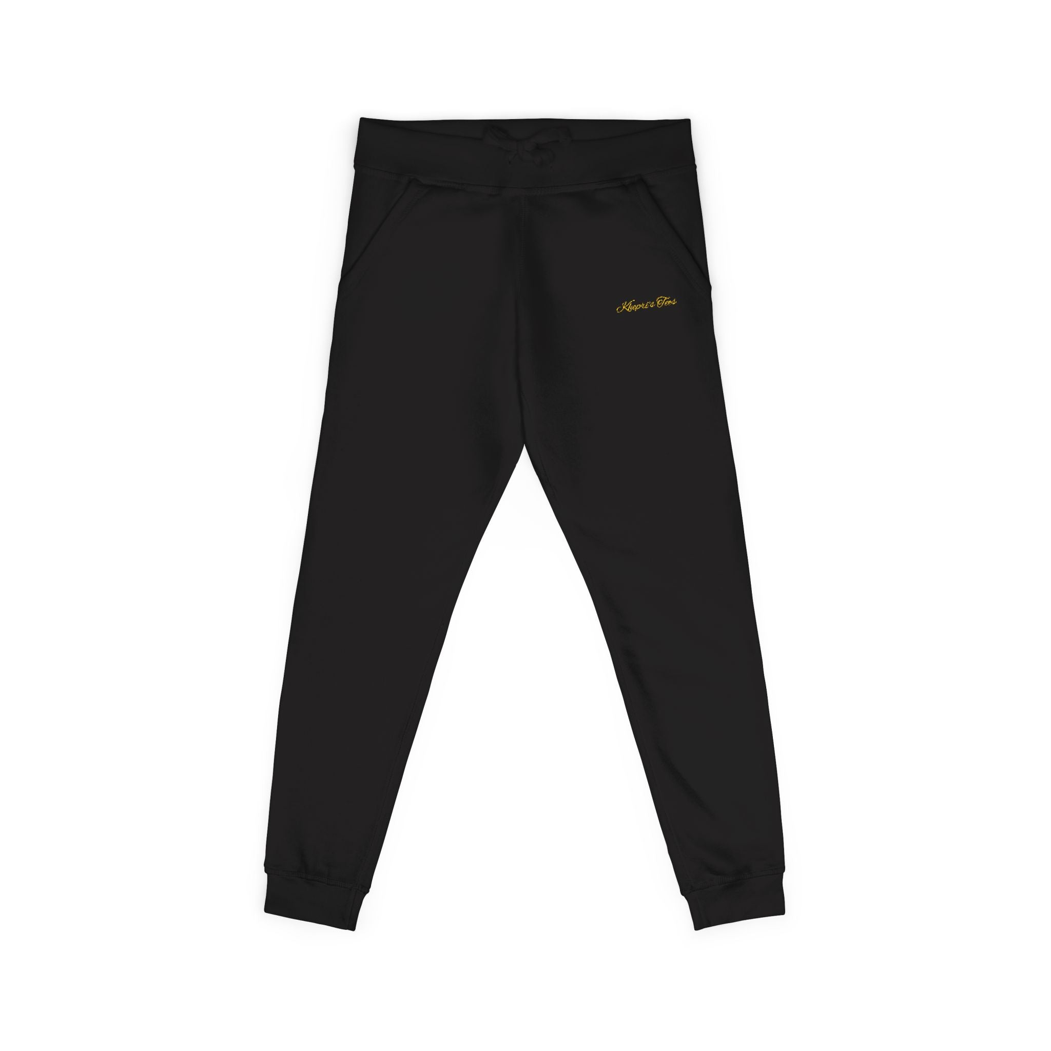 Cozy Unisex Fleece Sweatpants with Embroidery, Perfect for Lounging, Outdoor Activities, Gift for Him/Her, Personalized Relaxation Wear