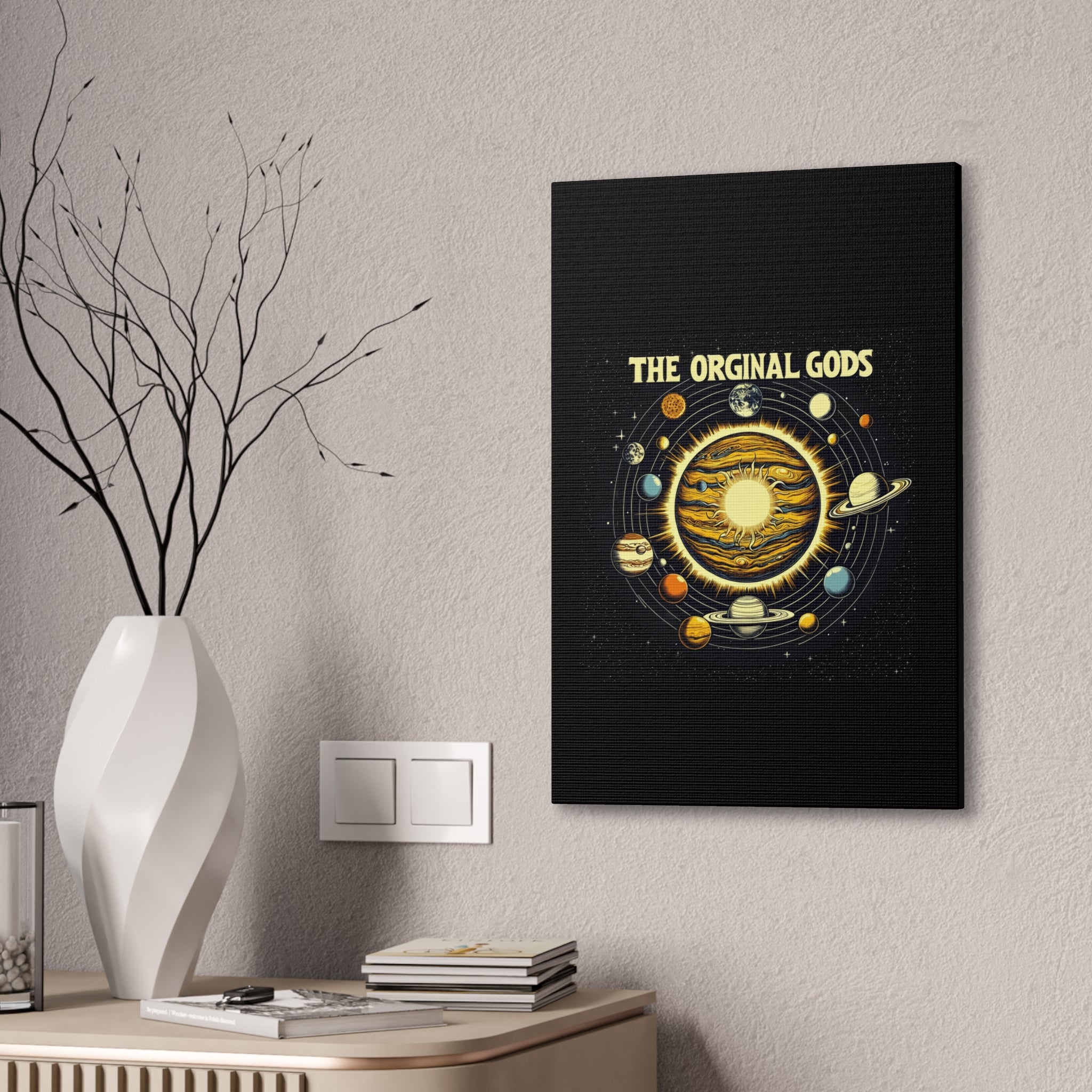 "The Original Gods" Canvas Wall Art — Classic Planetary Picture