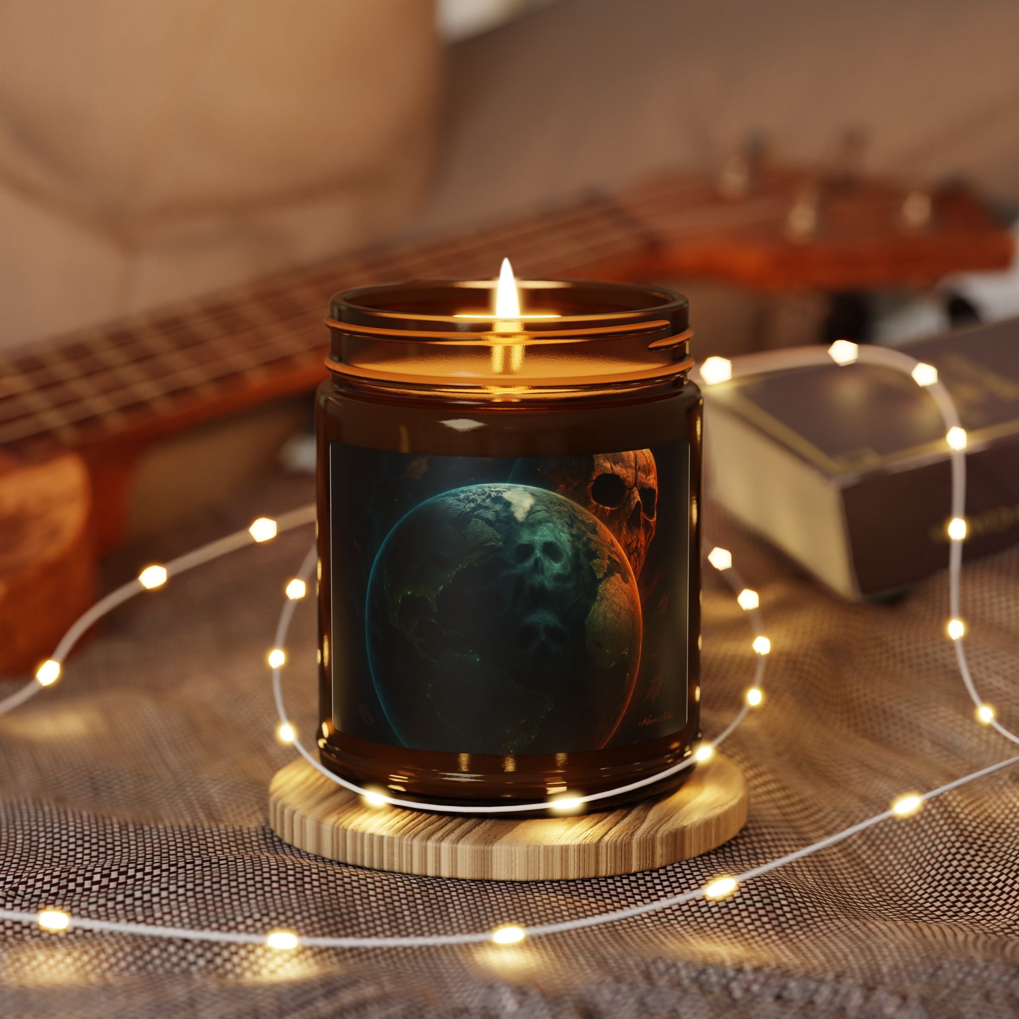 Monster Earth Monster Moon-Halloween  Scented Soy Candle, Autumn Decor, Cozy Home Fragrance, Spooky Gift, Fall Celebration