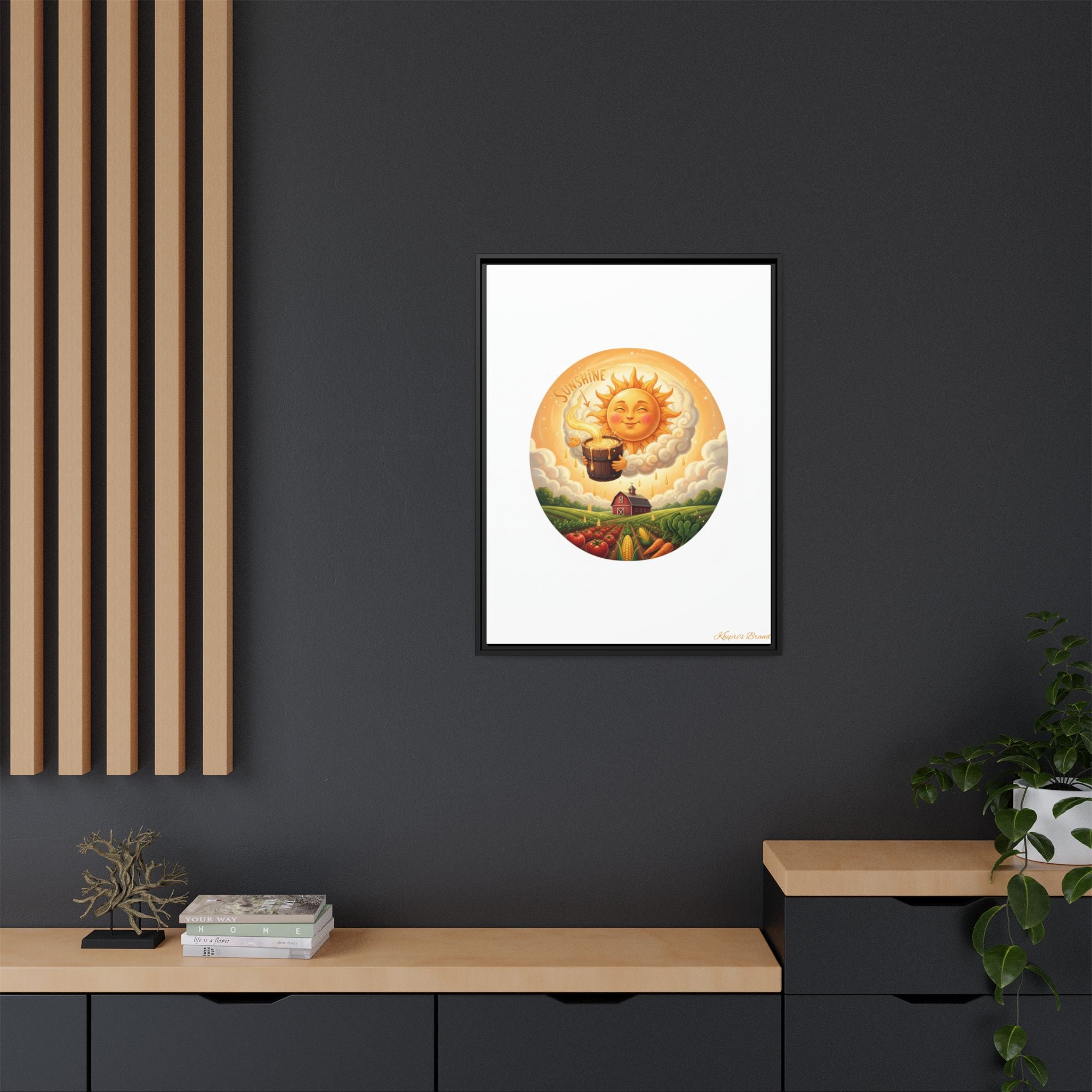 Sun Drip-Framed Matte Picture