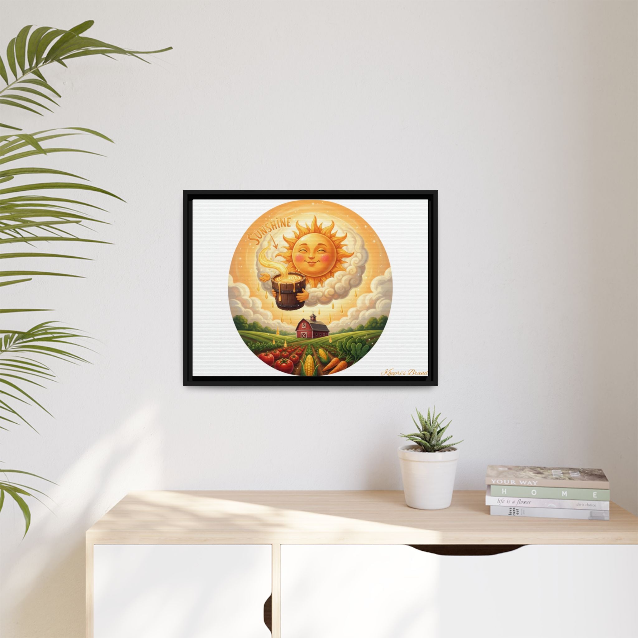 Sun Drip-Framed Matte Picture