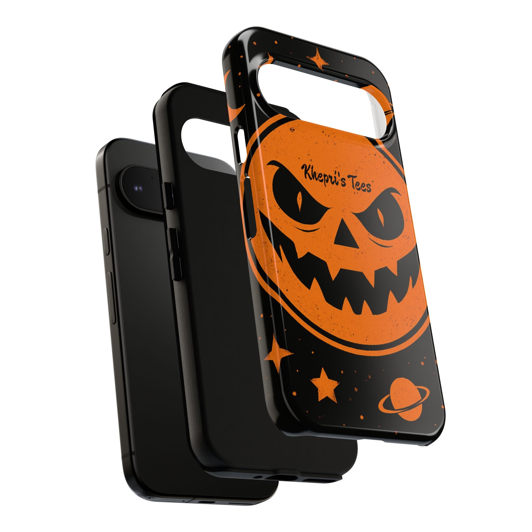 Halloween Phone Case, Spooky Cell Phone Cover, Tough Case for Halloween Lovers, Galaxy Print Phone Accessory, Kids & Adults Gift