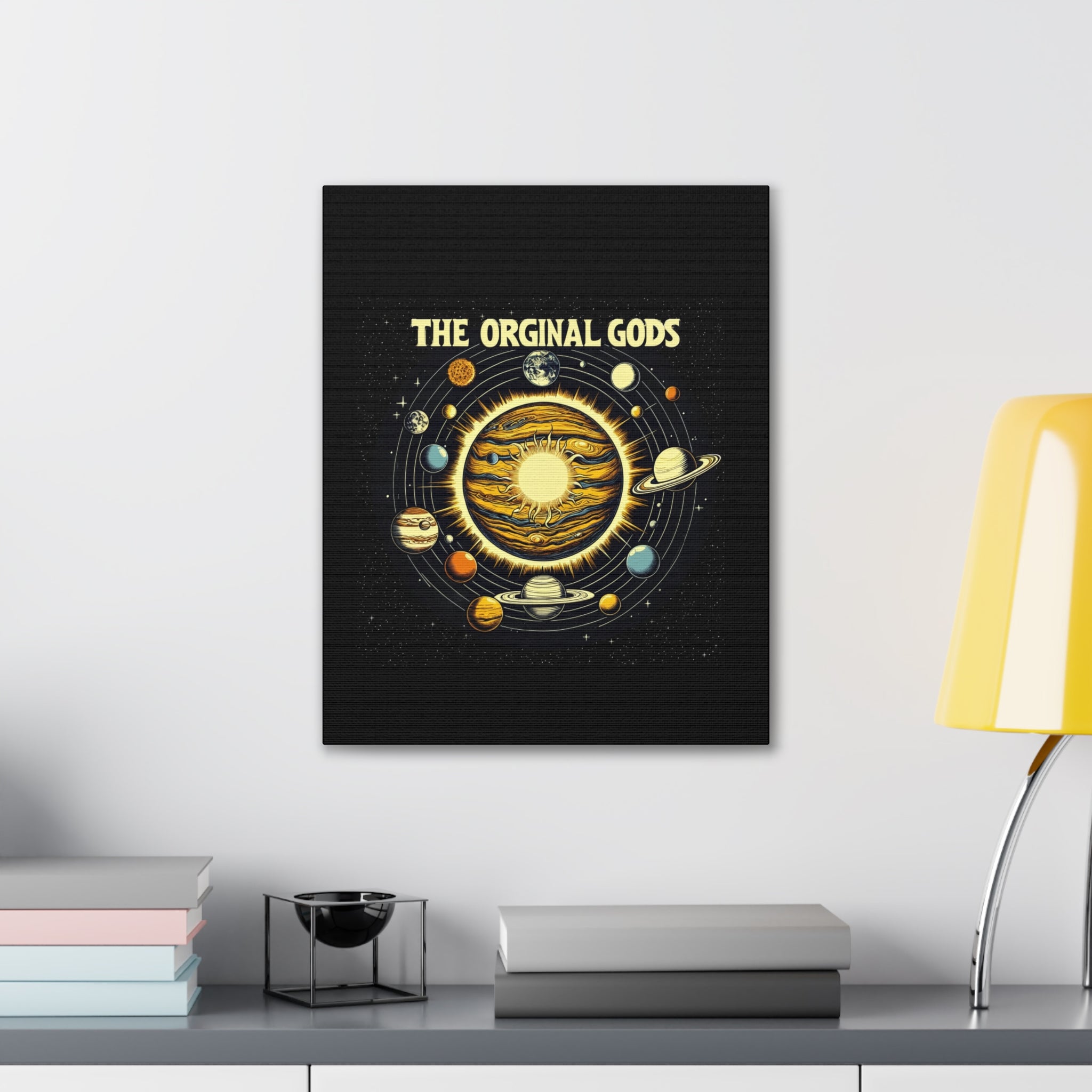 "The Original Gods" Canvas Wall Art — Classic Planetary Picture