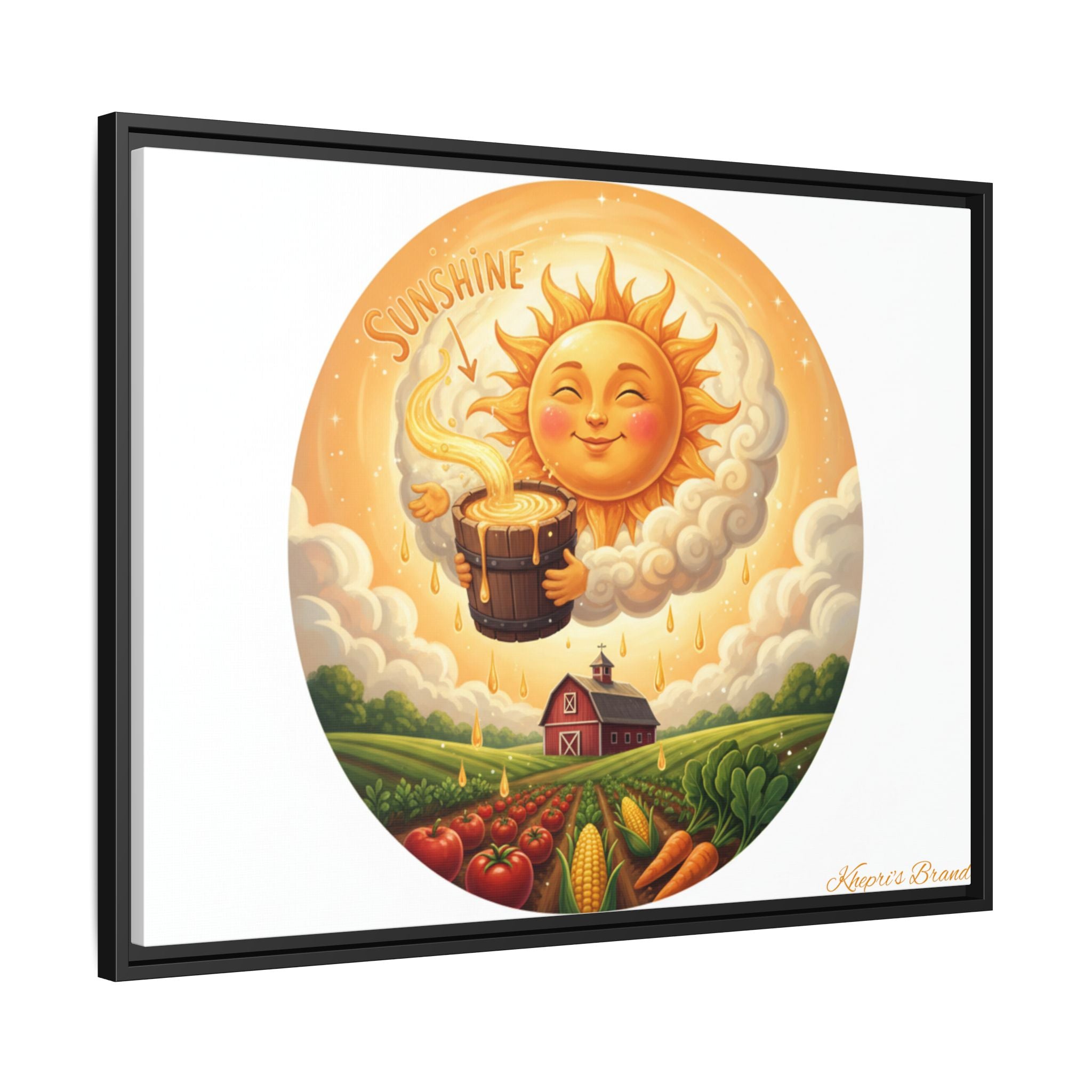 Sun Drip-Framed Matte Picture