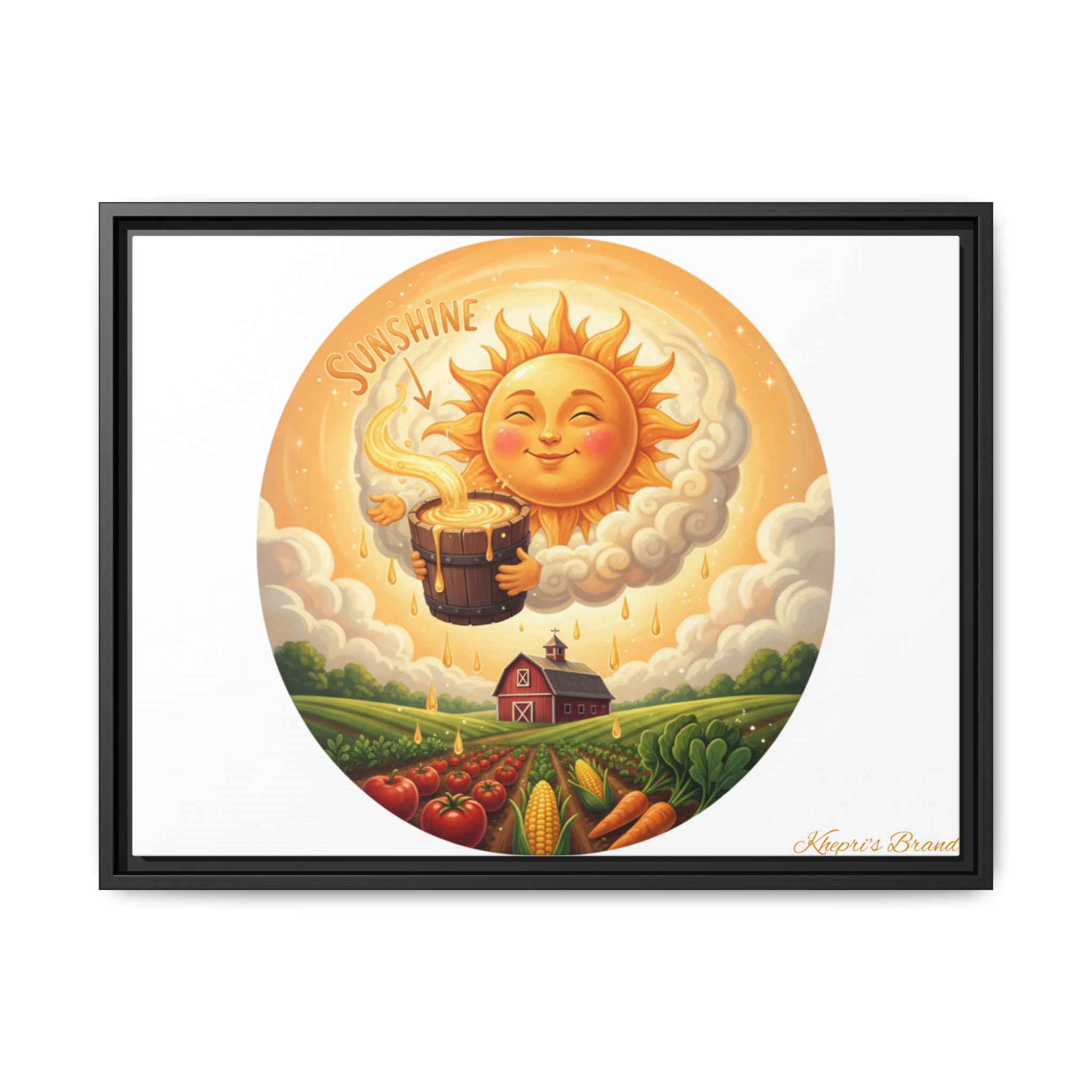 Sun Drip-Framed Matte Picture
