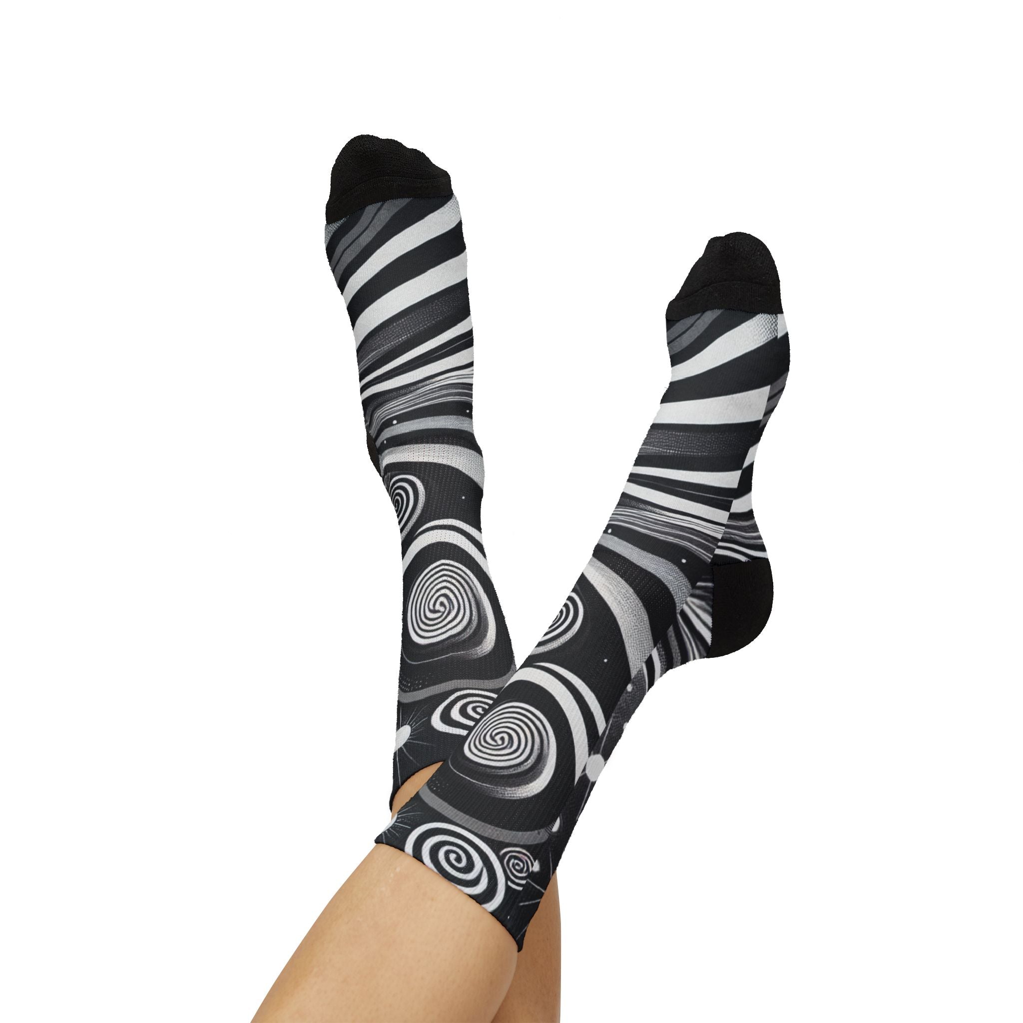 Blaq Stars- Socks, Unique Sublimation Socks for Astronomers, Gift for Space Lovers, Black and White Starry Design, Stylish [...]