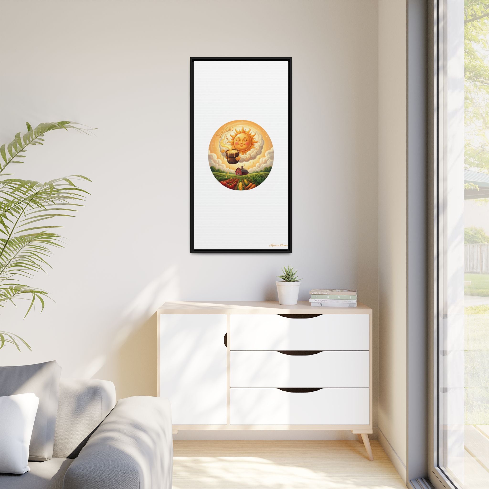 Sun Drip-Framed Matte Picture