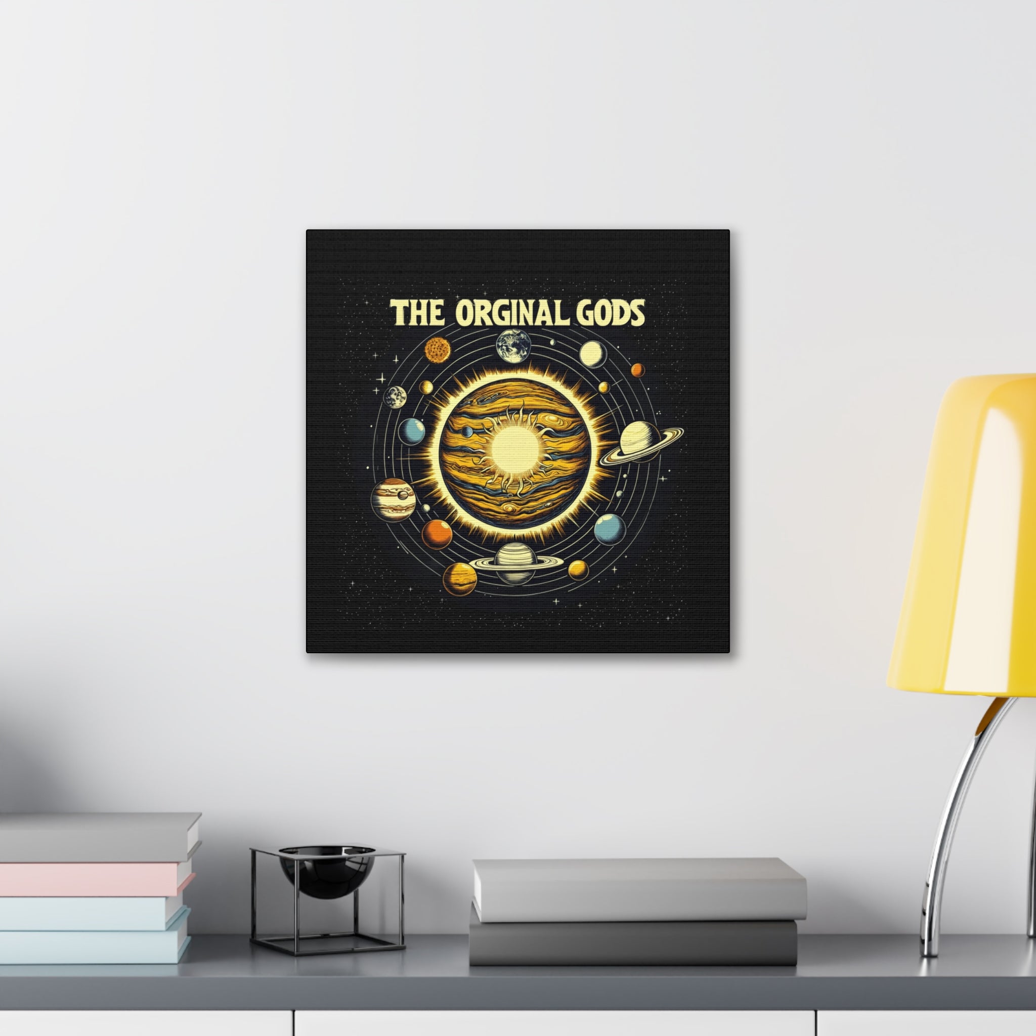 "The Original Gods" Canvas Wall Art — Classic Planetary Picture