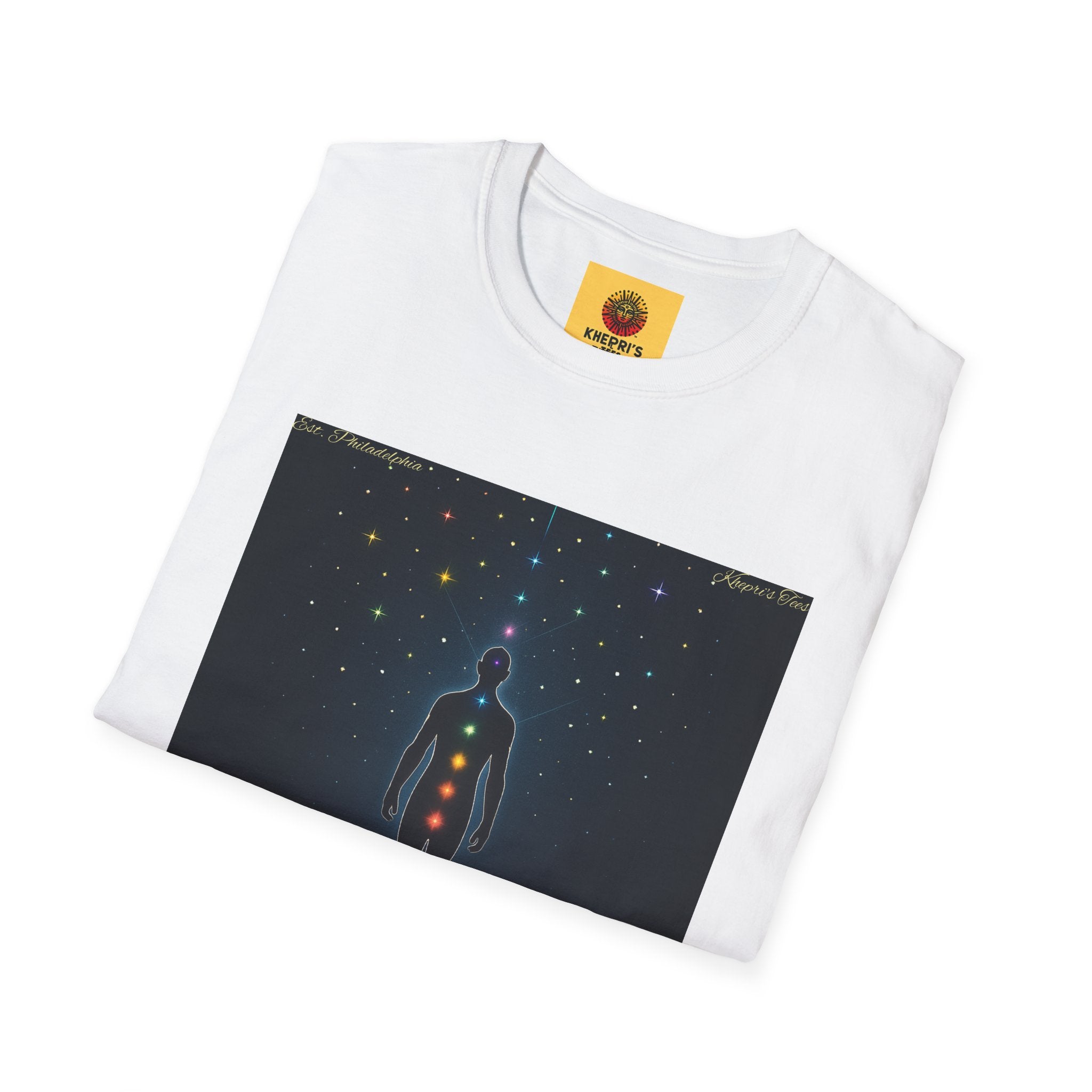 Spiritual Unisex T-Shirt | The Kingdom of God Chakra Design | Comfortable Graphic Tee for Meditation, Yoga, Spirituality, Gifts