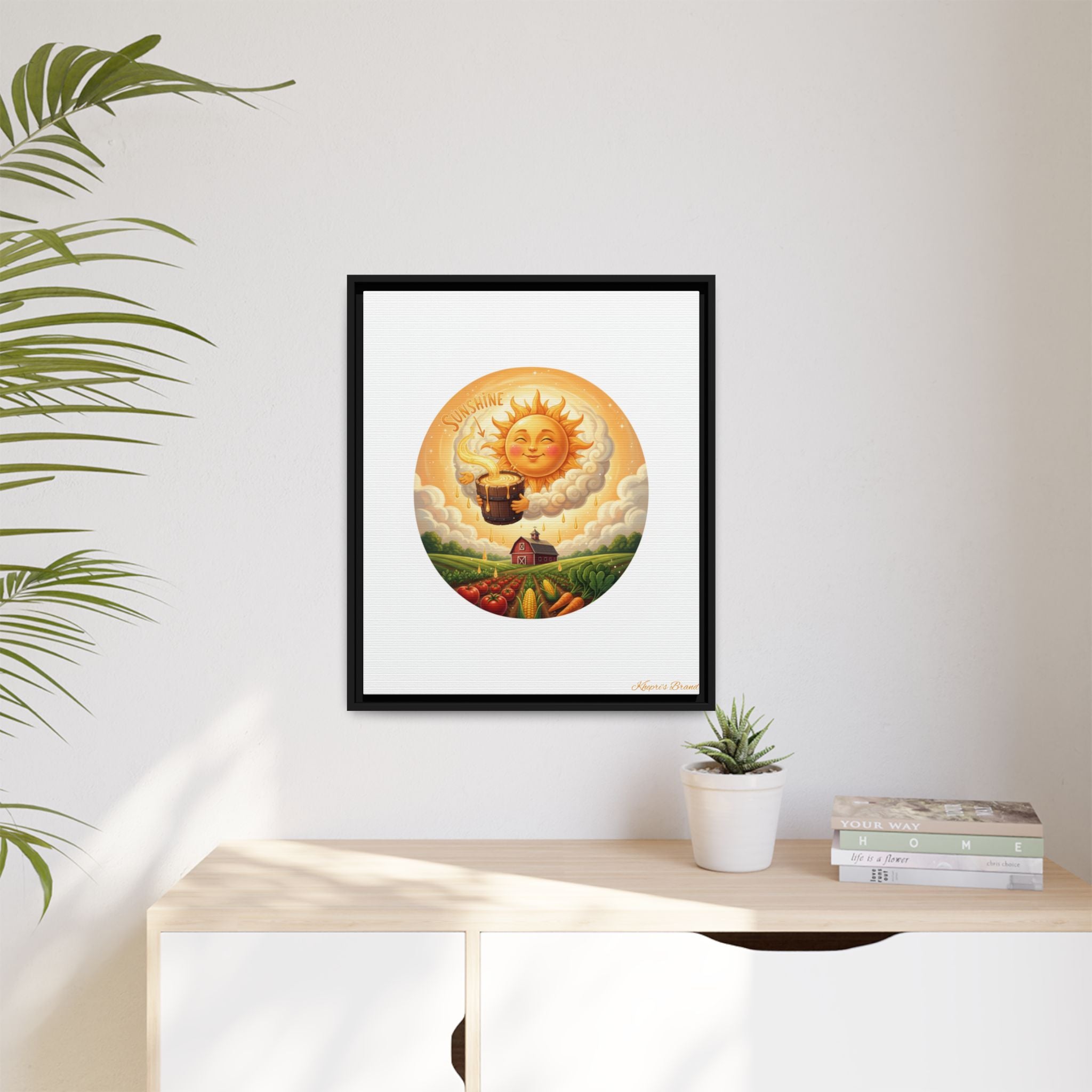 Sun Drip-Framed Matte Picture