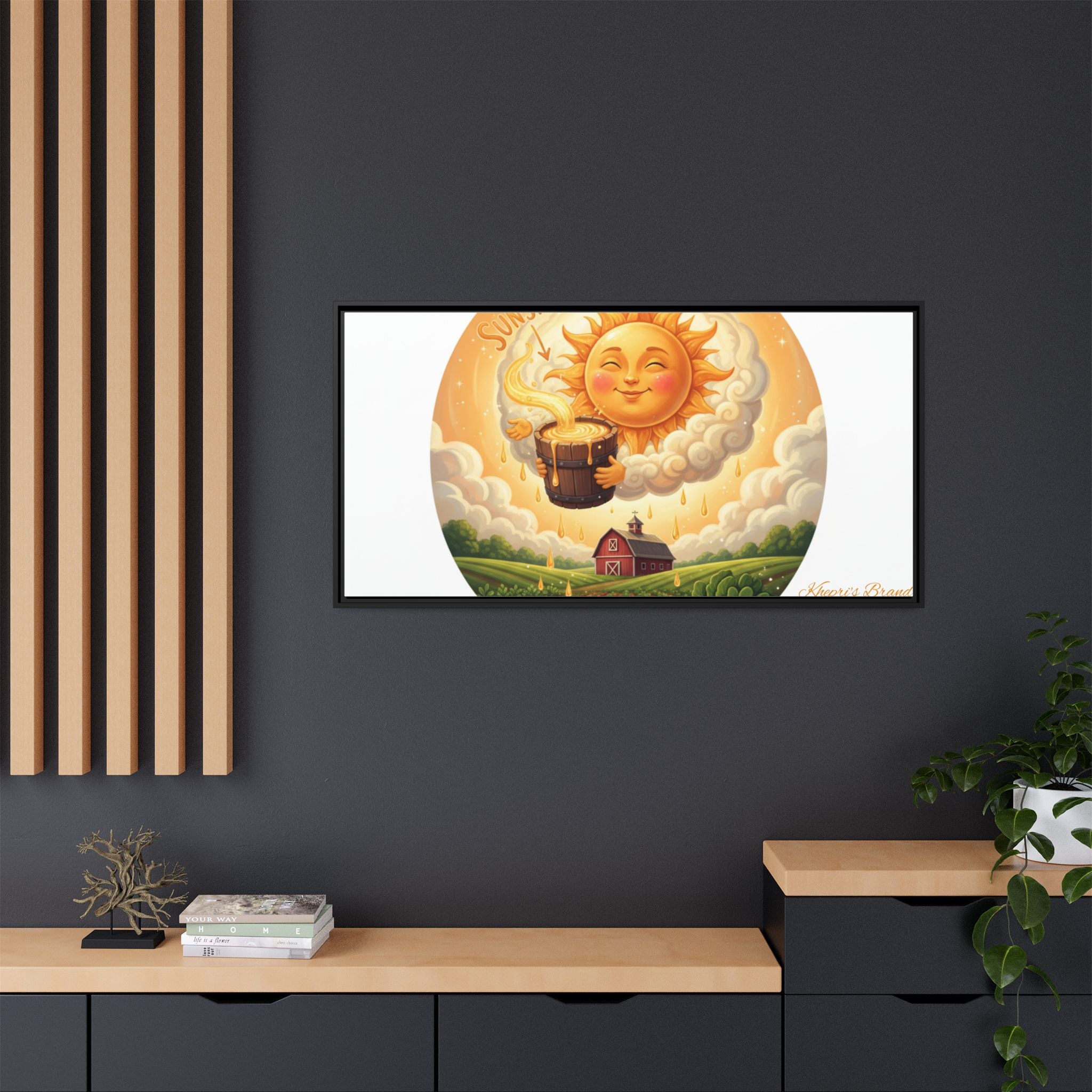 Sun Drip-Framed Matte Picture