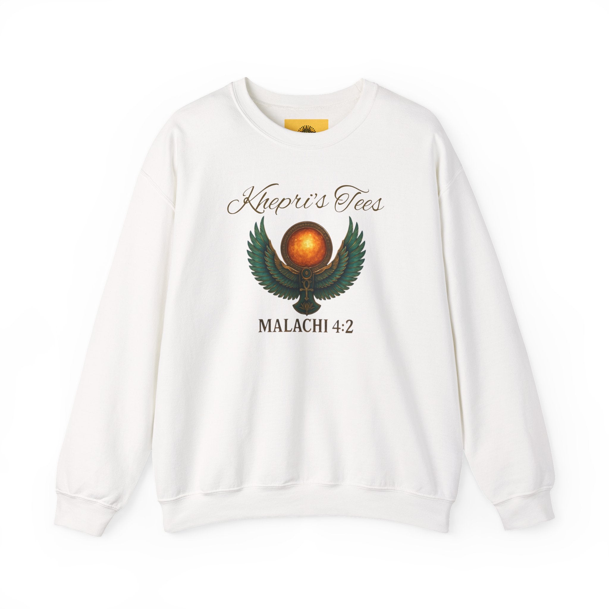 Malachi 4:2 Spiritual Wisdom Crewneck Sweatshirt - Cozy Gift for Faith Lovers, Inspirational Apparel, Versatile Layering, Unique Christian Design