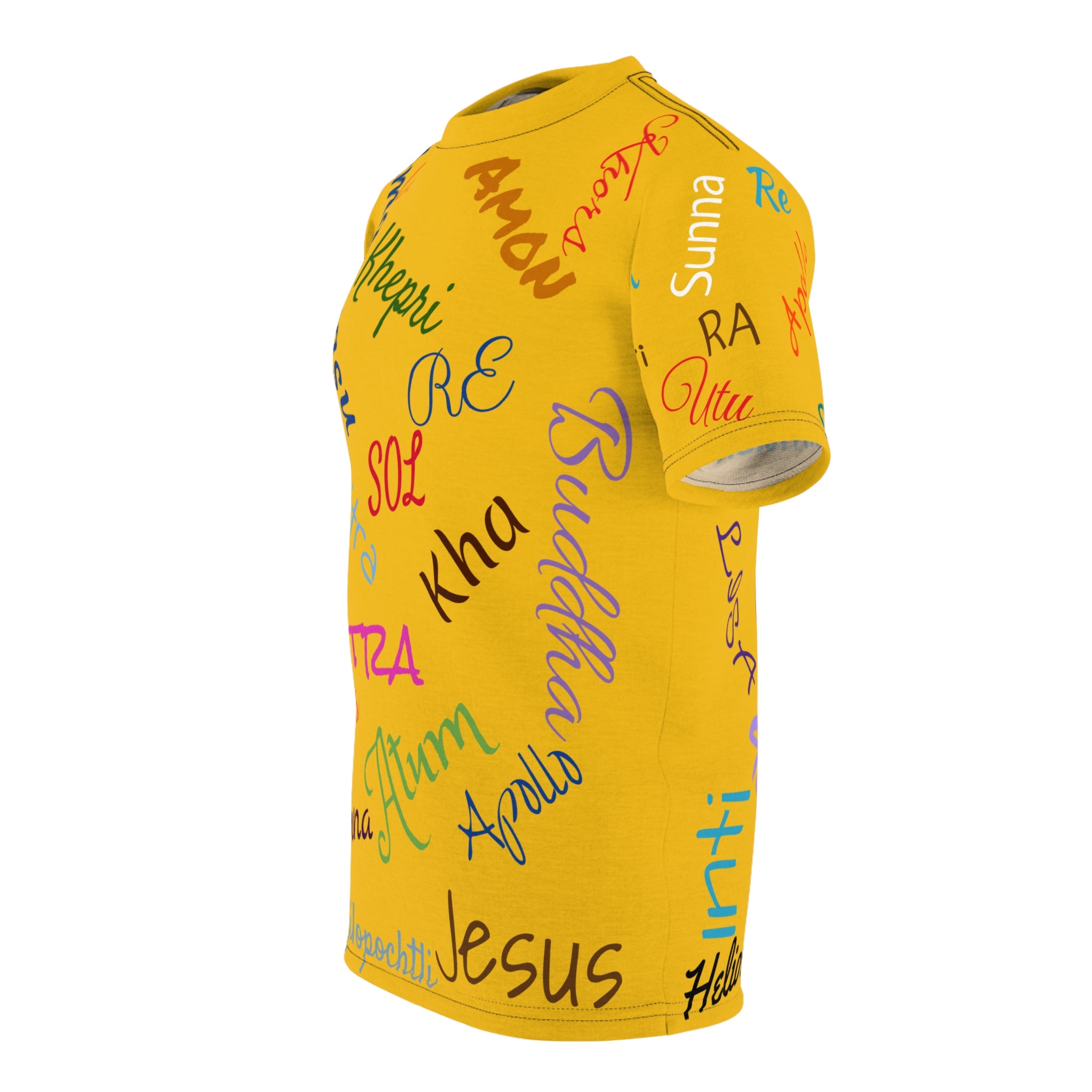 Nombre Del Sol-Gold Unisex Cut & Sew Tee