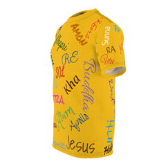 Nombre Del Sol-Gold Unisex Cut & Sew Tee