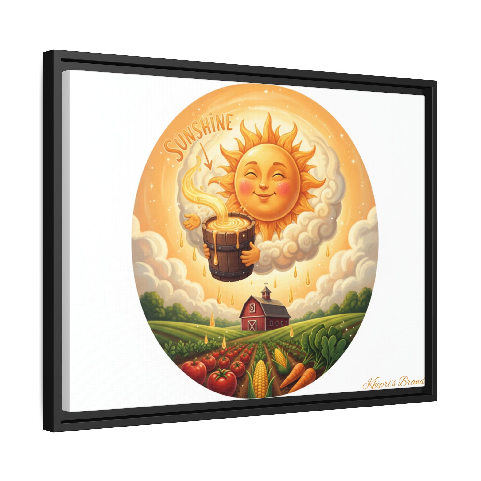 Sun Drip-Framed Matte Picture