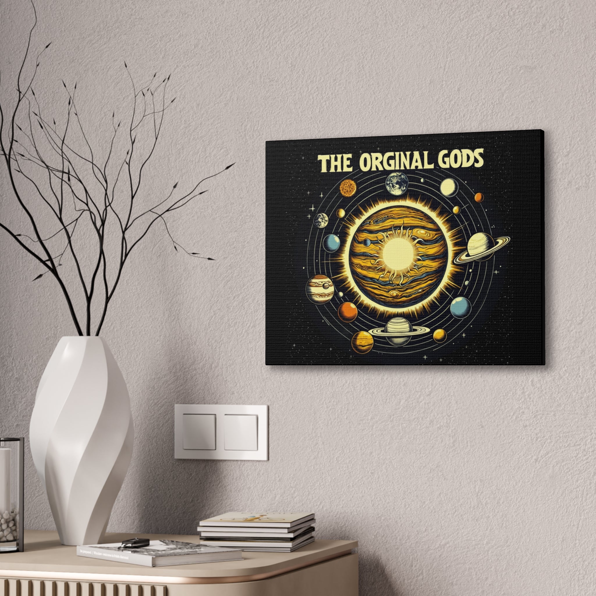 "The Original Gods" Canvas Wall Art — Classic Planetary Picture