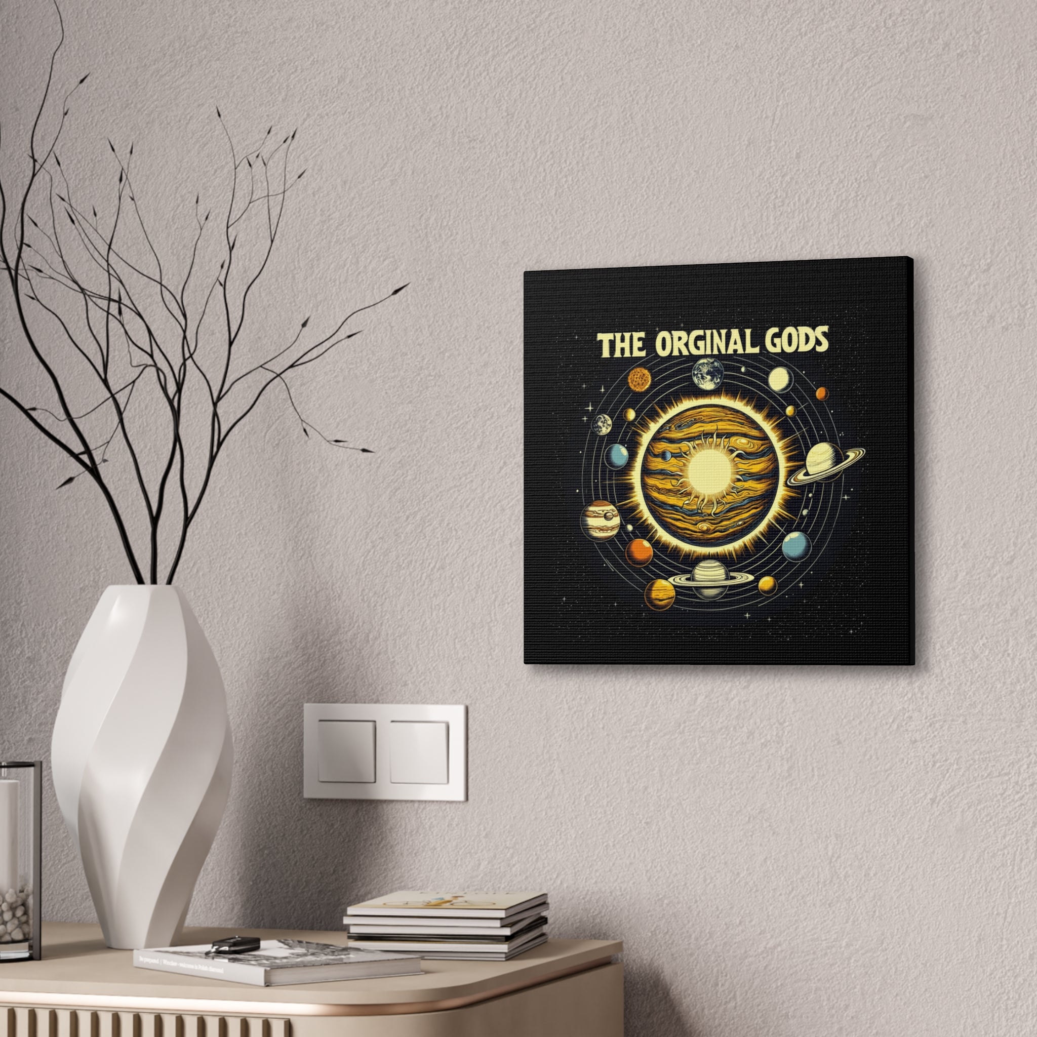"The Original Gods" Canvas Wall Art — Classic Planetary Picture