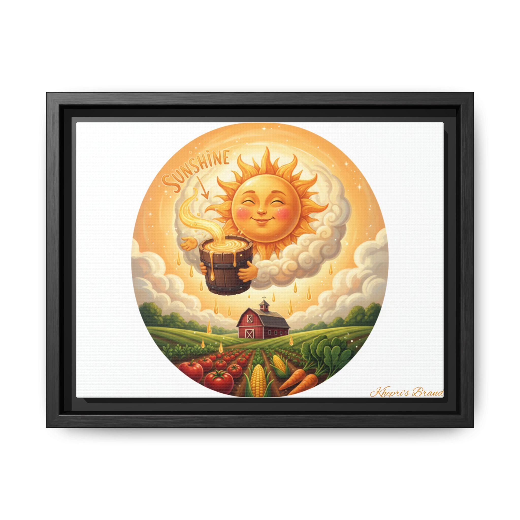Sun Drip-Framed Matte Picture