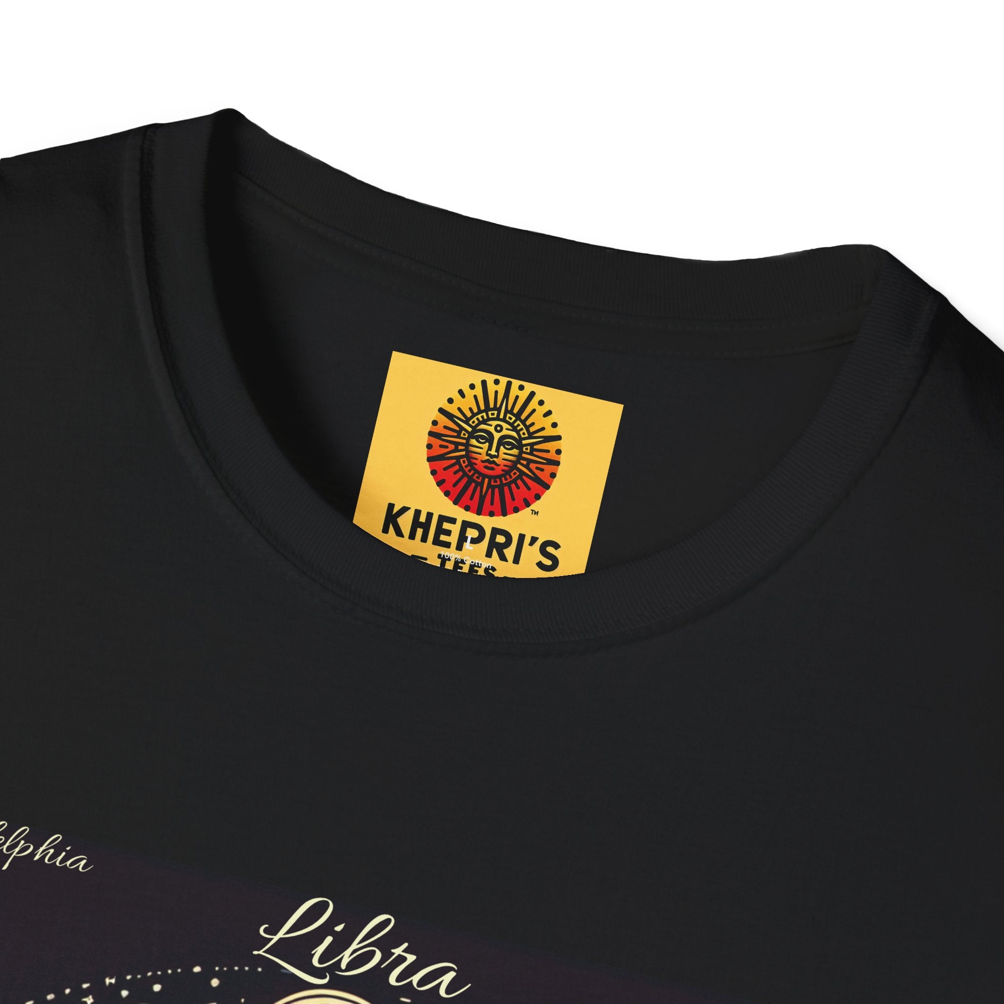 Libra Mystical Balance Unisex T-Shirt, Gift for Spirituals, Relaxed Fit, Ideal for Meditation, Personal Reminder, Personal Growth, Unisex Apparel