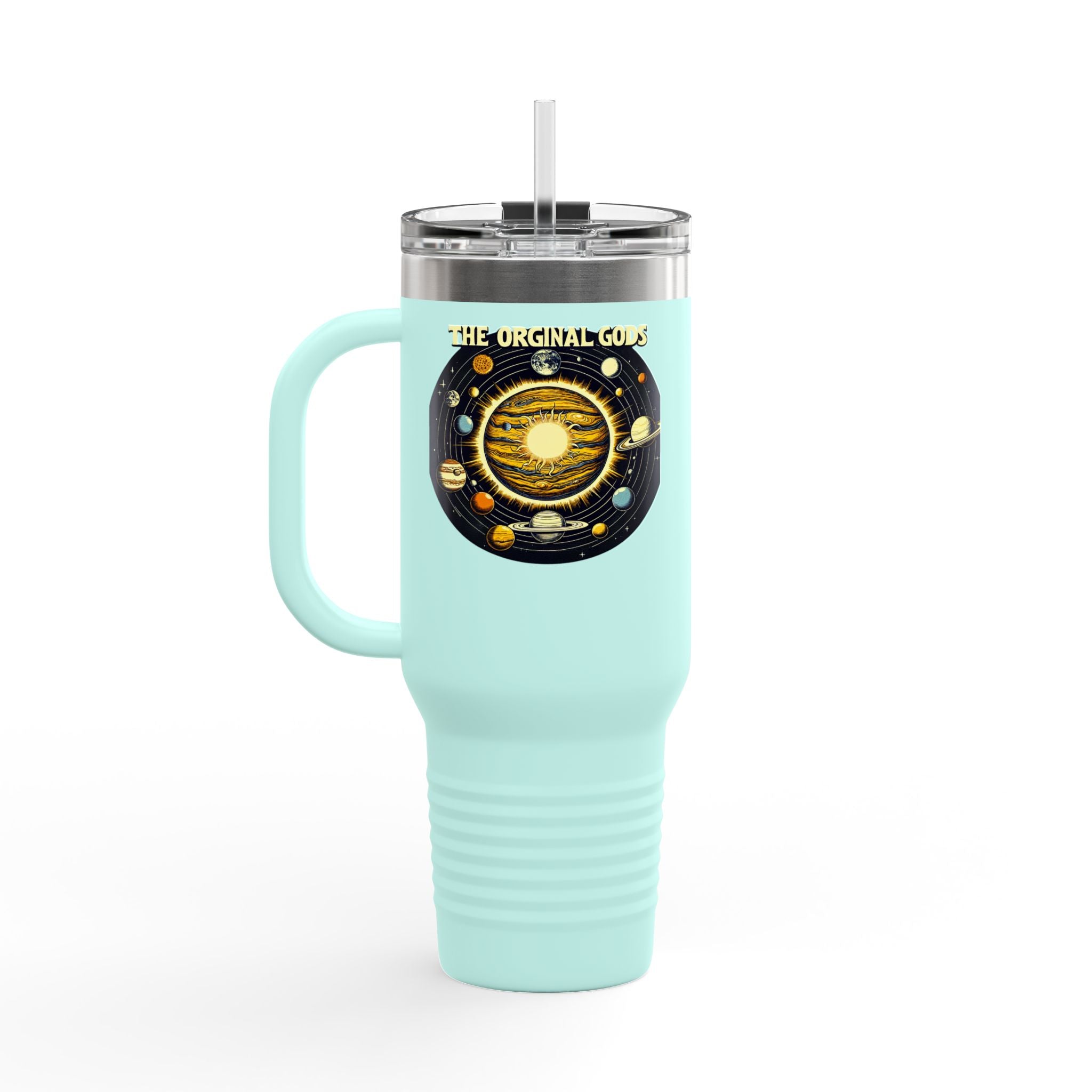 "The Original Gods" 40oz Insulated Travel Mug —Solar System Design