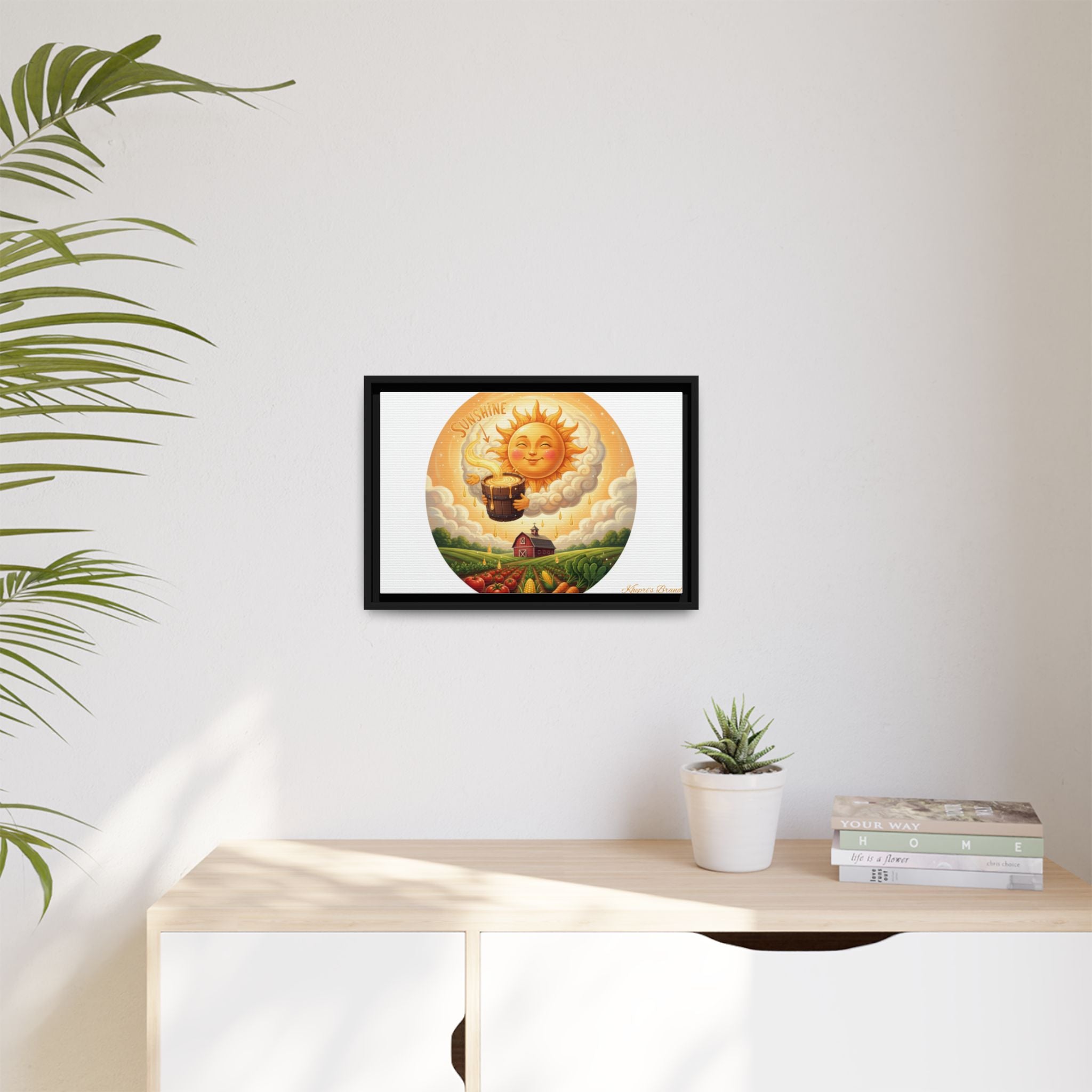 Sun Drip-Framed Matte Picture