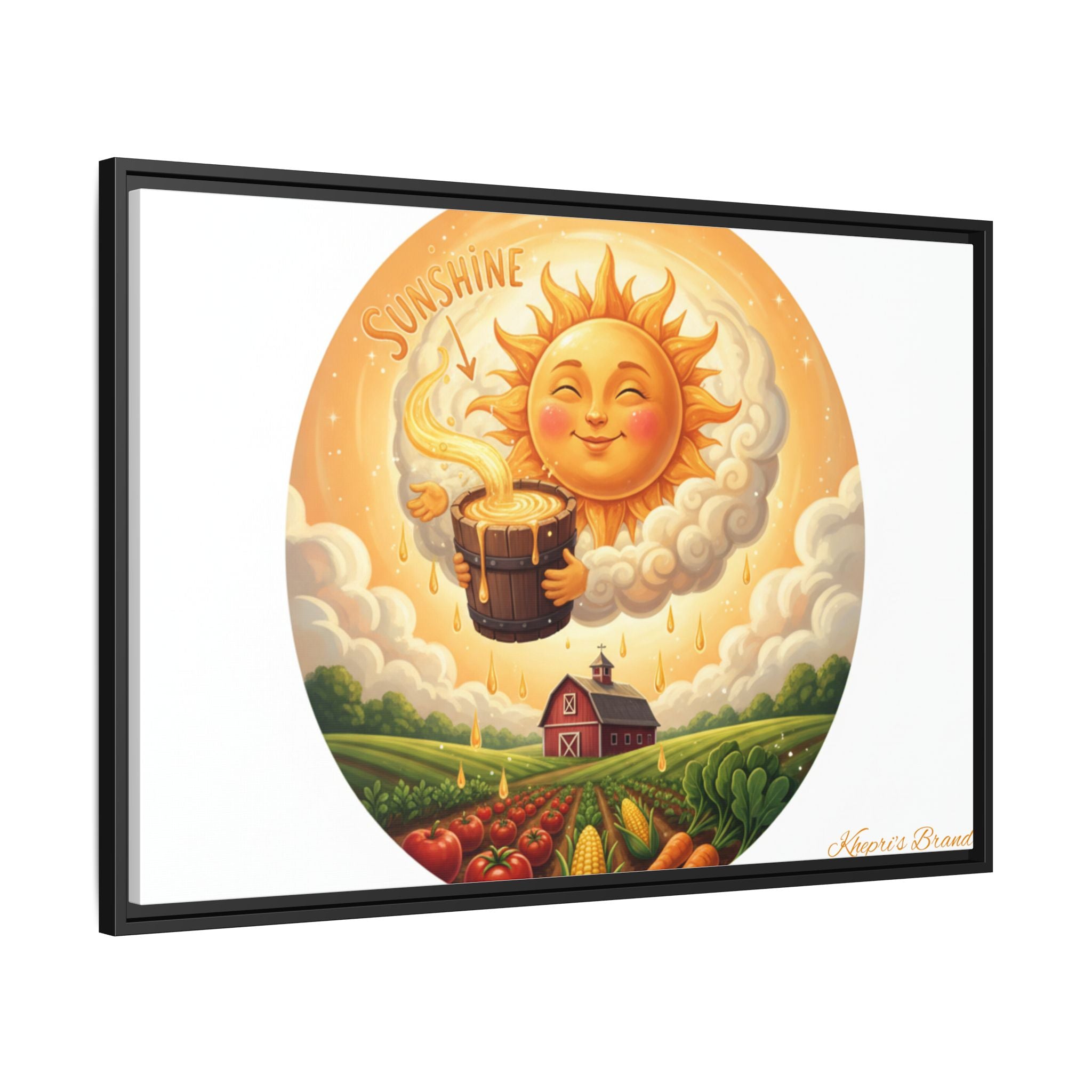 Sun Drip-Framed Matte Picture