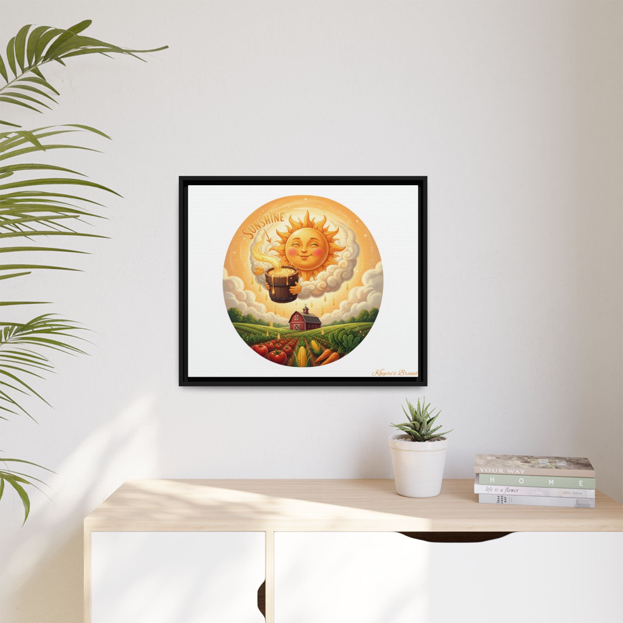 Sun Drip-Framed Matte Picture