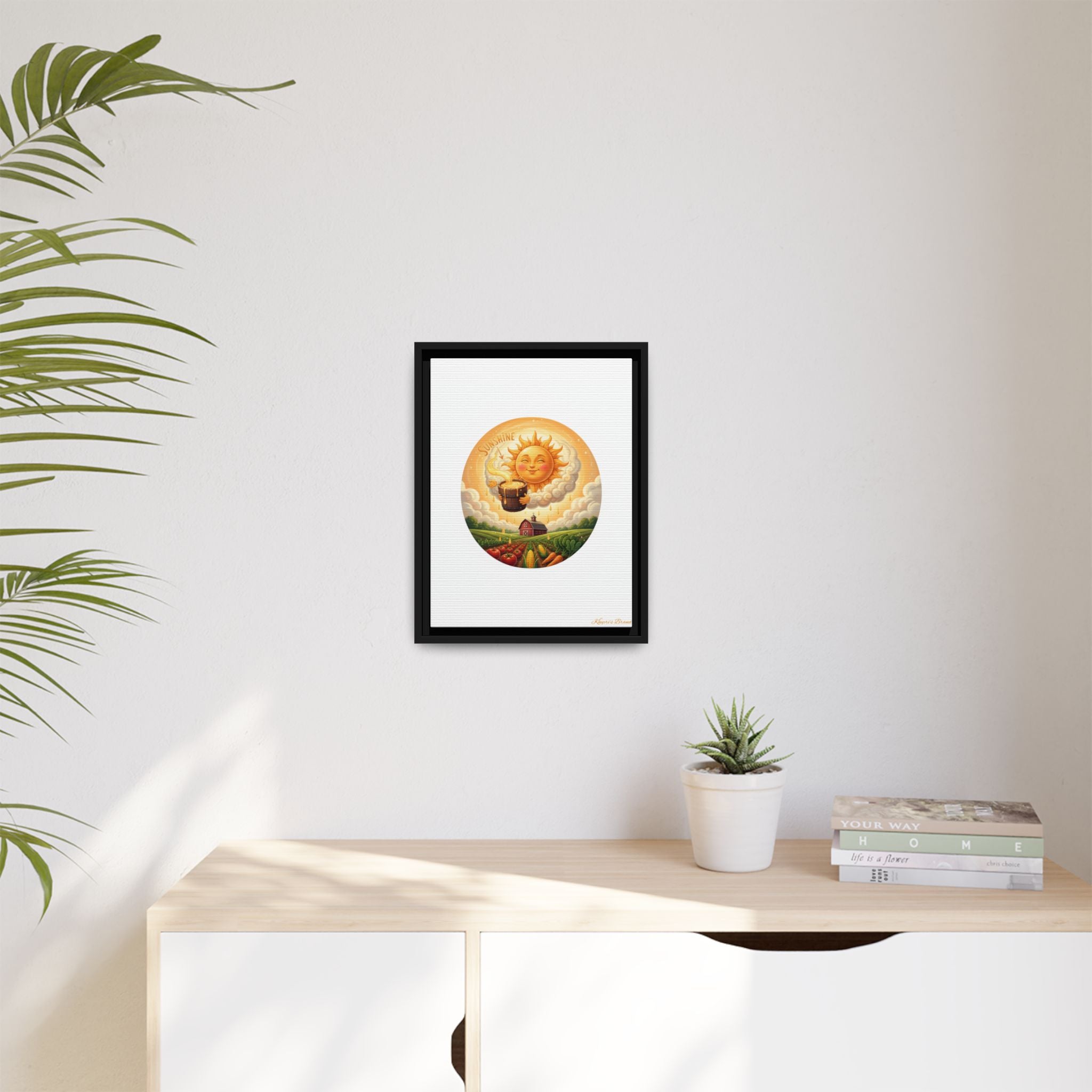 Sun Drip-Framed Matte Picture