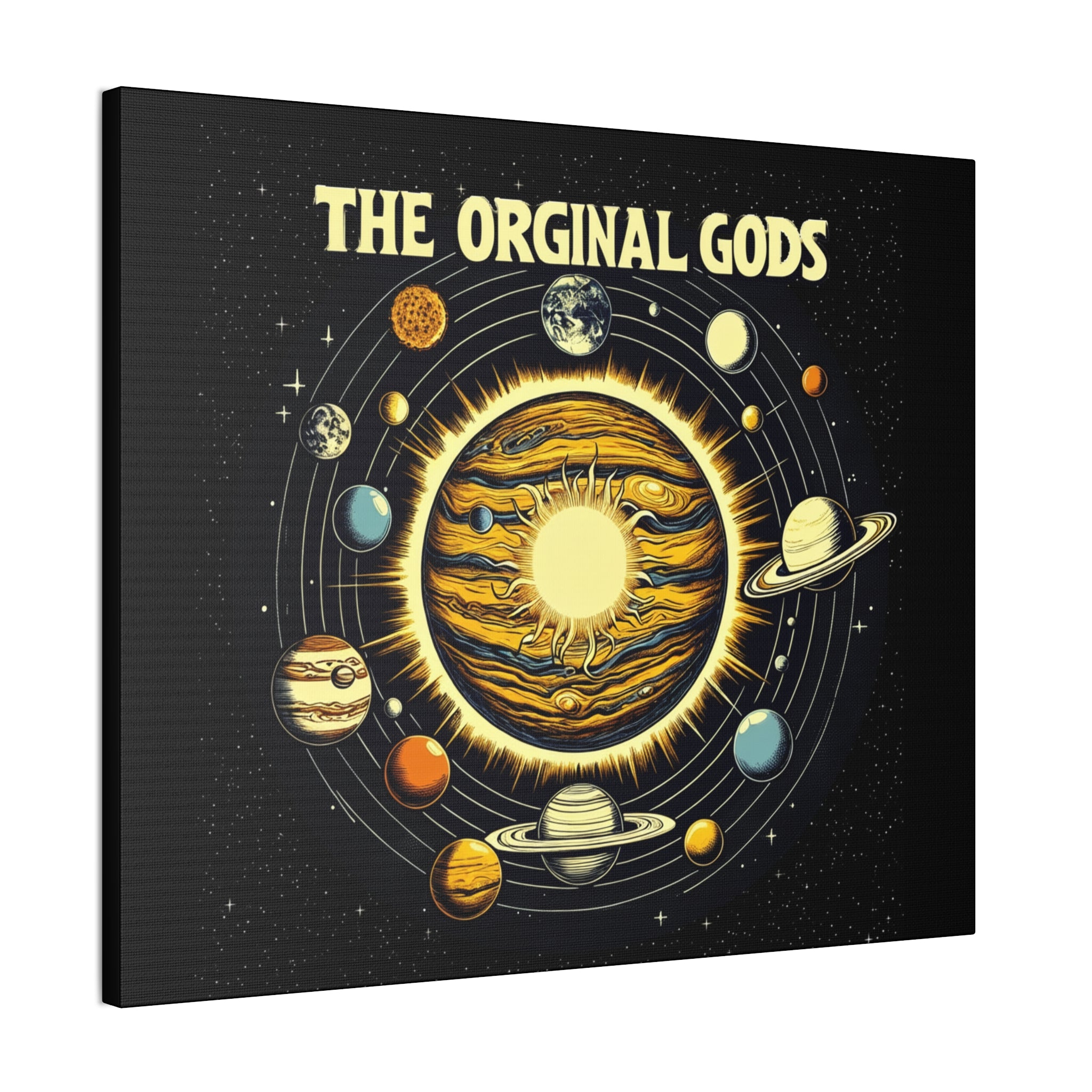 "The Original Gods" Canvas Wall Art — Classic Planetary Picture
