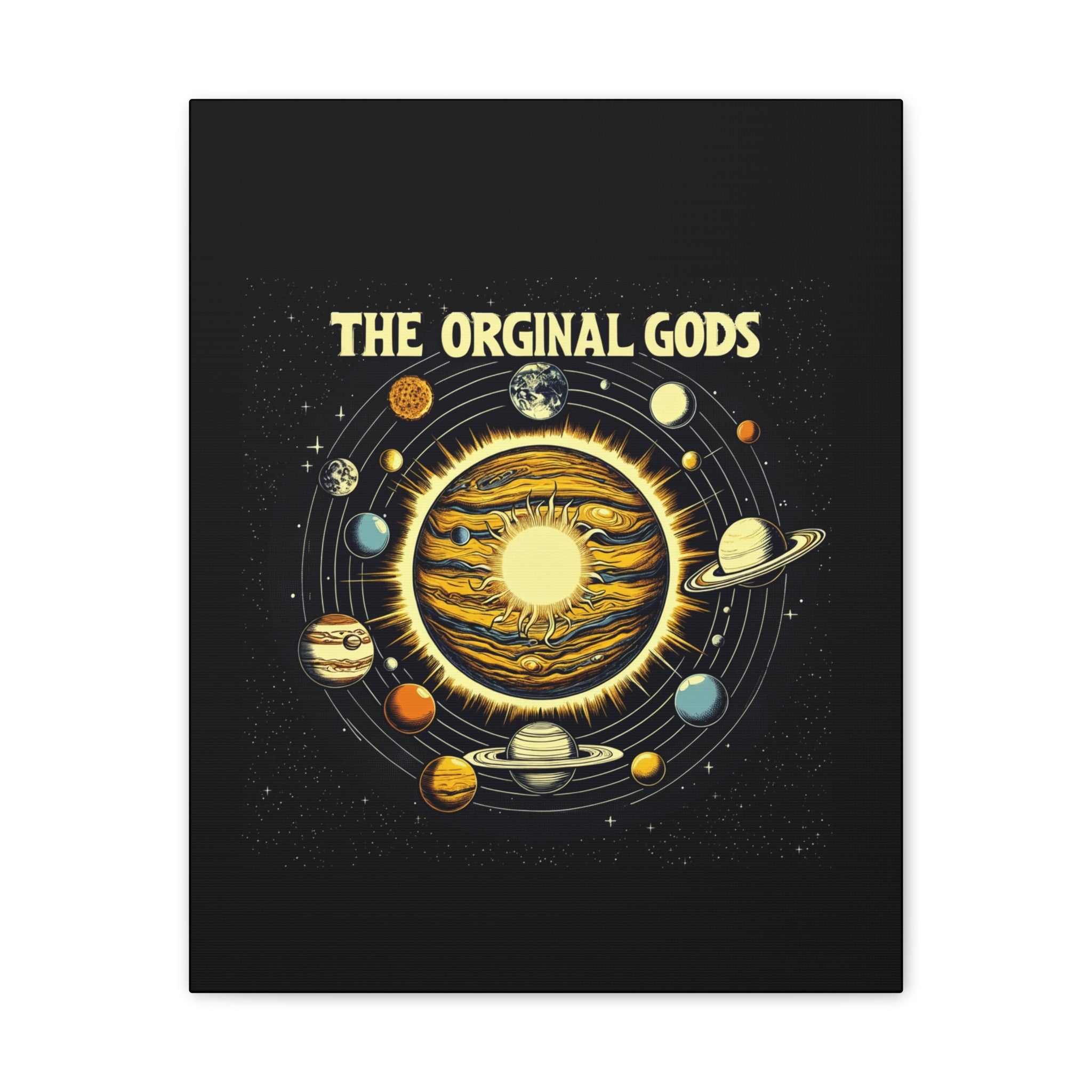 "The Original Gods" Canvas Wall Art — Classic Planetary Picture