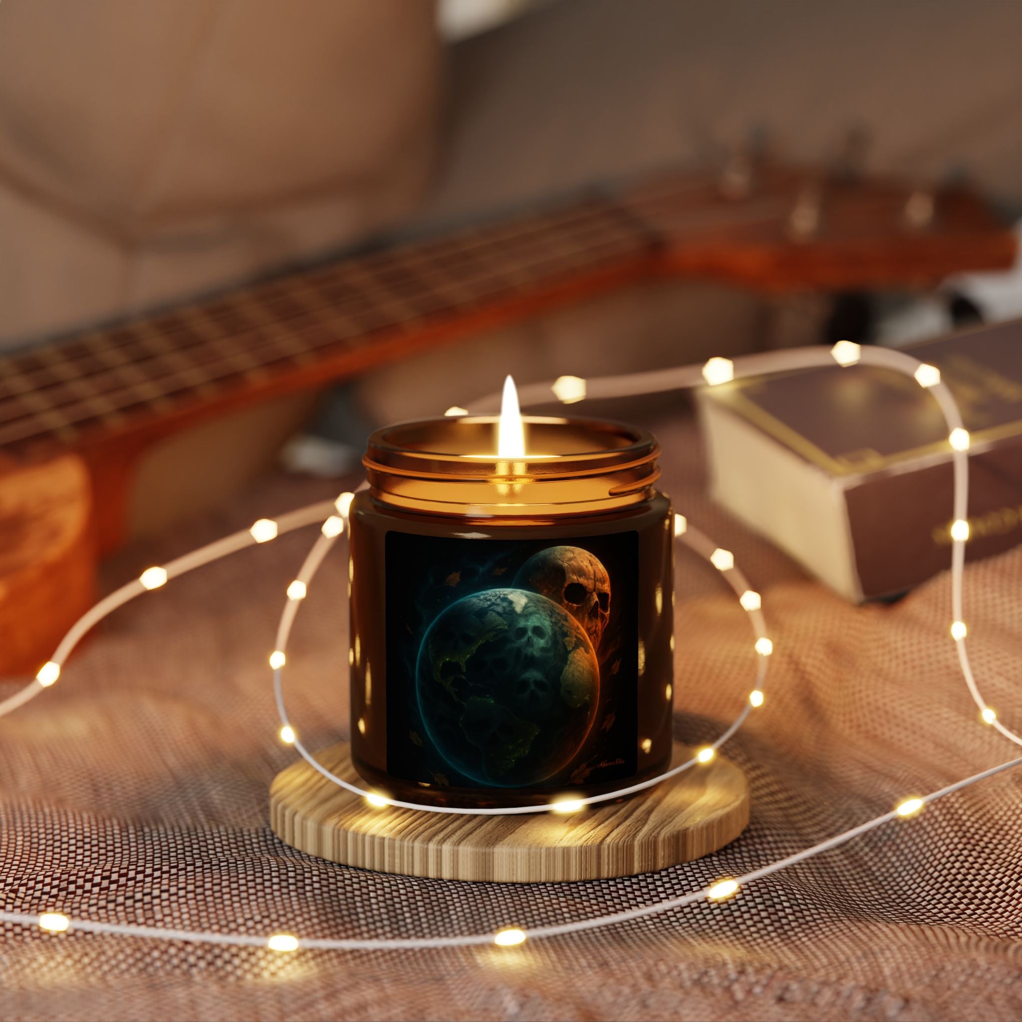 Monster Earth Monster Moon-Halloween  Scented Soy Candle, Autumn Decor, Cozy Home Fragrance, Spooky Gift, Fall Celebration