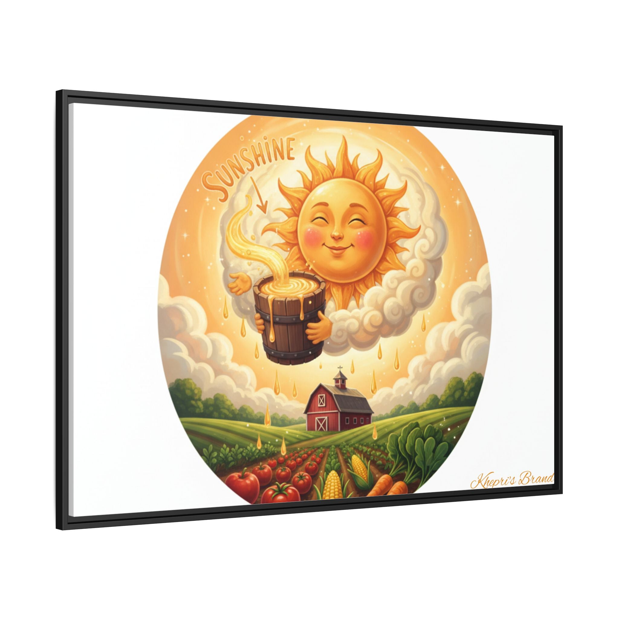 Sun Drip-Framed Matte Picture