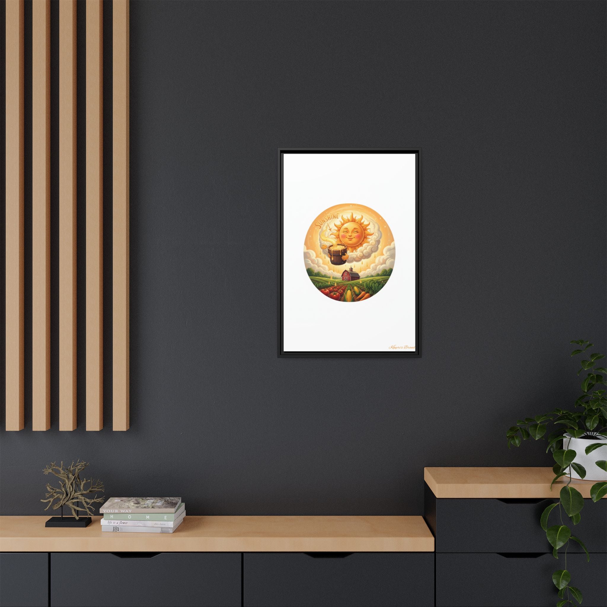 Sun Drip-Framed Matte Picture