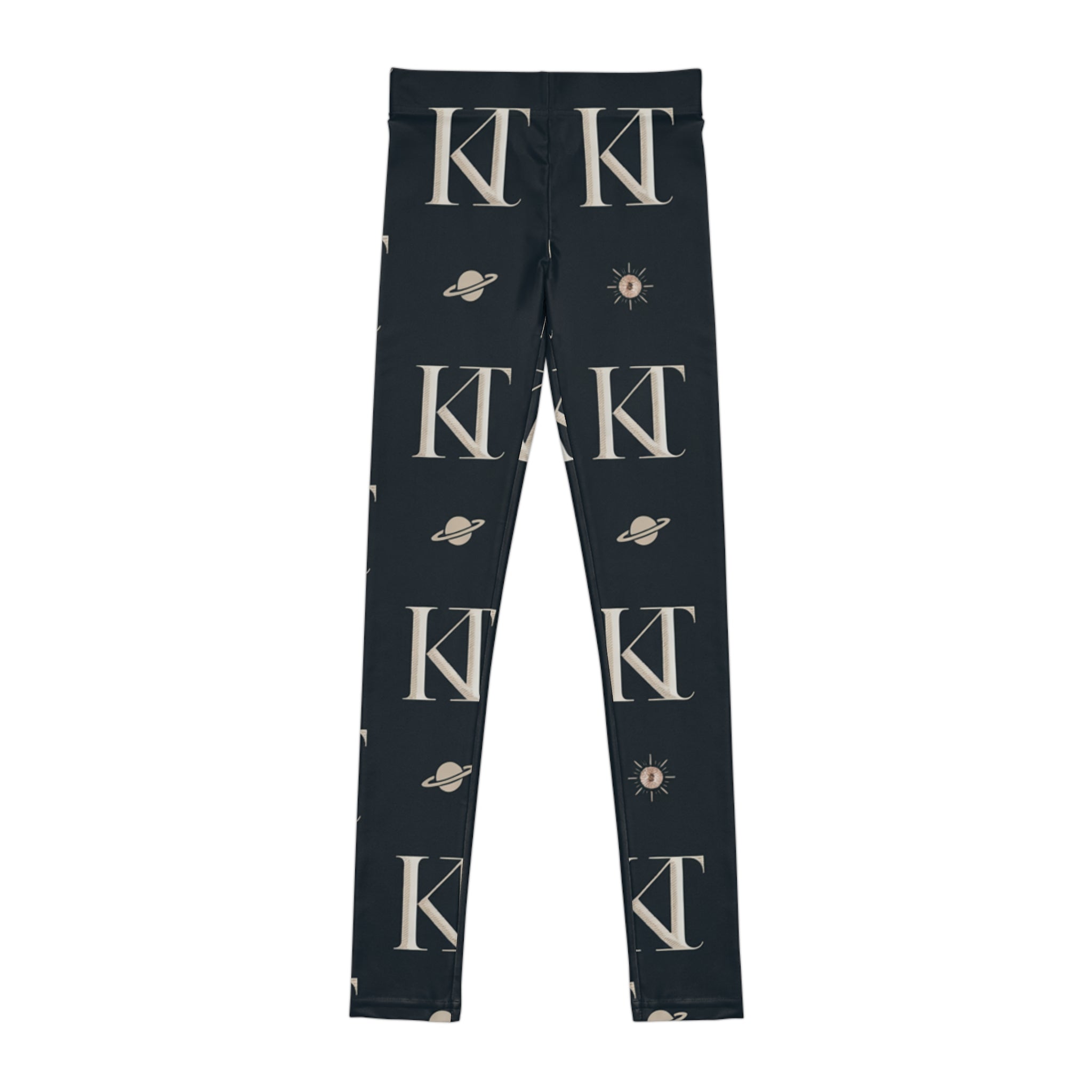 Celestial Youth Leggings, Cosmic Print Activewear, Space-themed Kids Apparel, Trendy Stretch Pants, Perfect for girls boys, Gifts