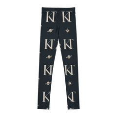 Celestial Youth Leggings, Cosmic Print Activewear, Space-themed Kids Apparel, Trendy Stretch Pants, Perfect for girls boys, Gifts
