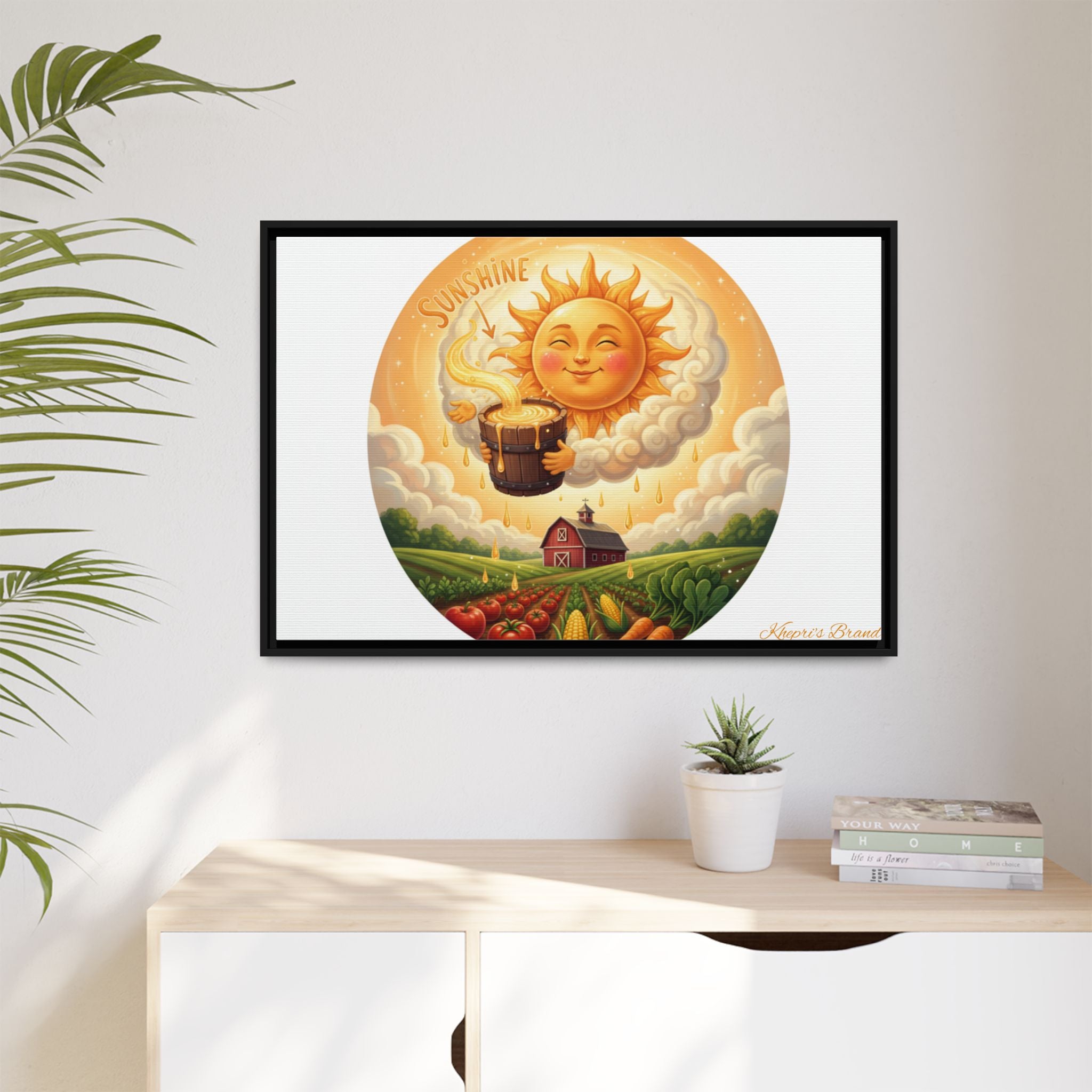 Sun Drip-Framed Matte Picture