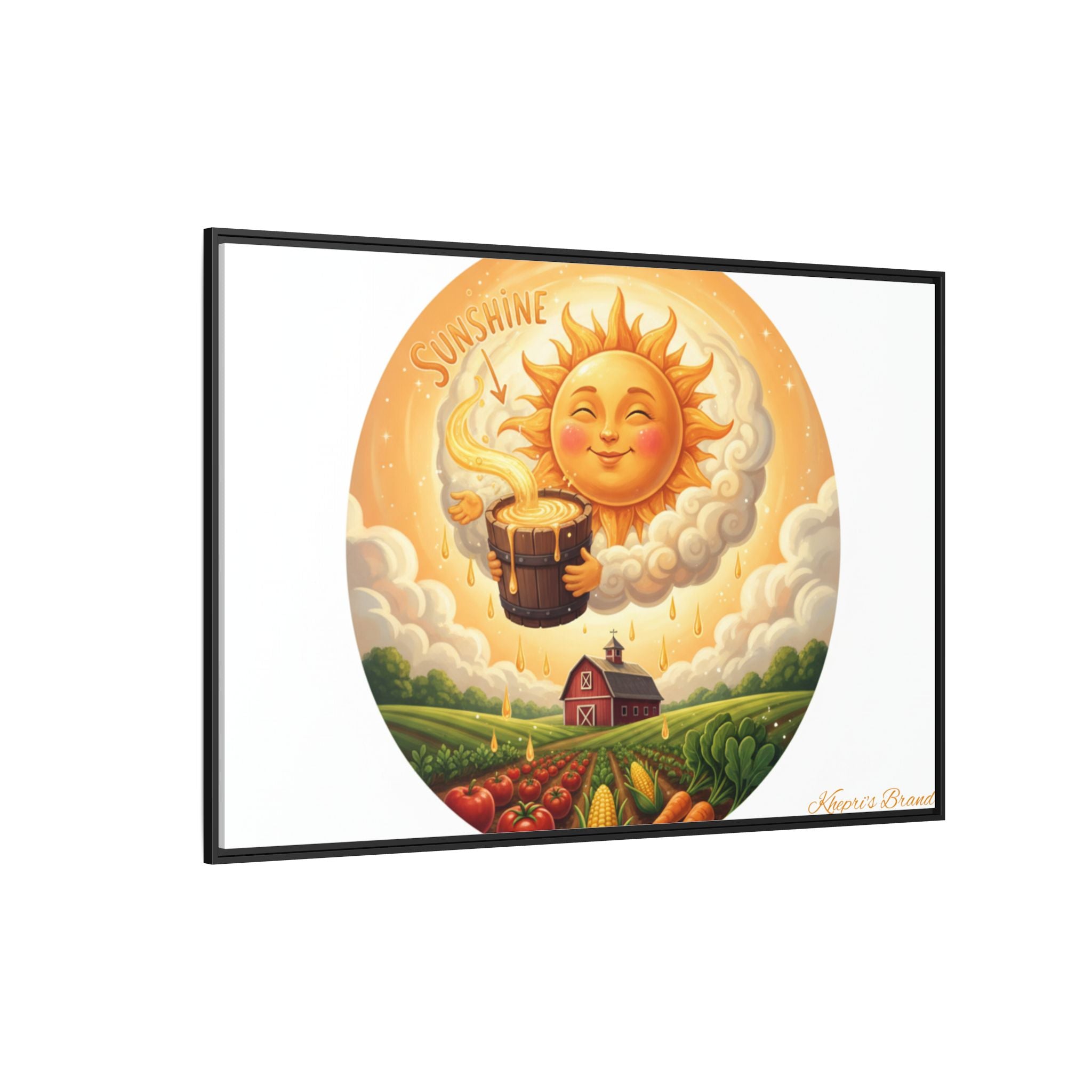Sun Drip-Framed Matte Picture