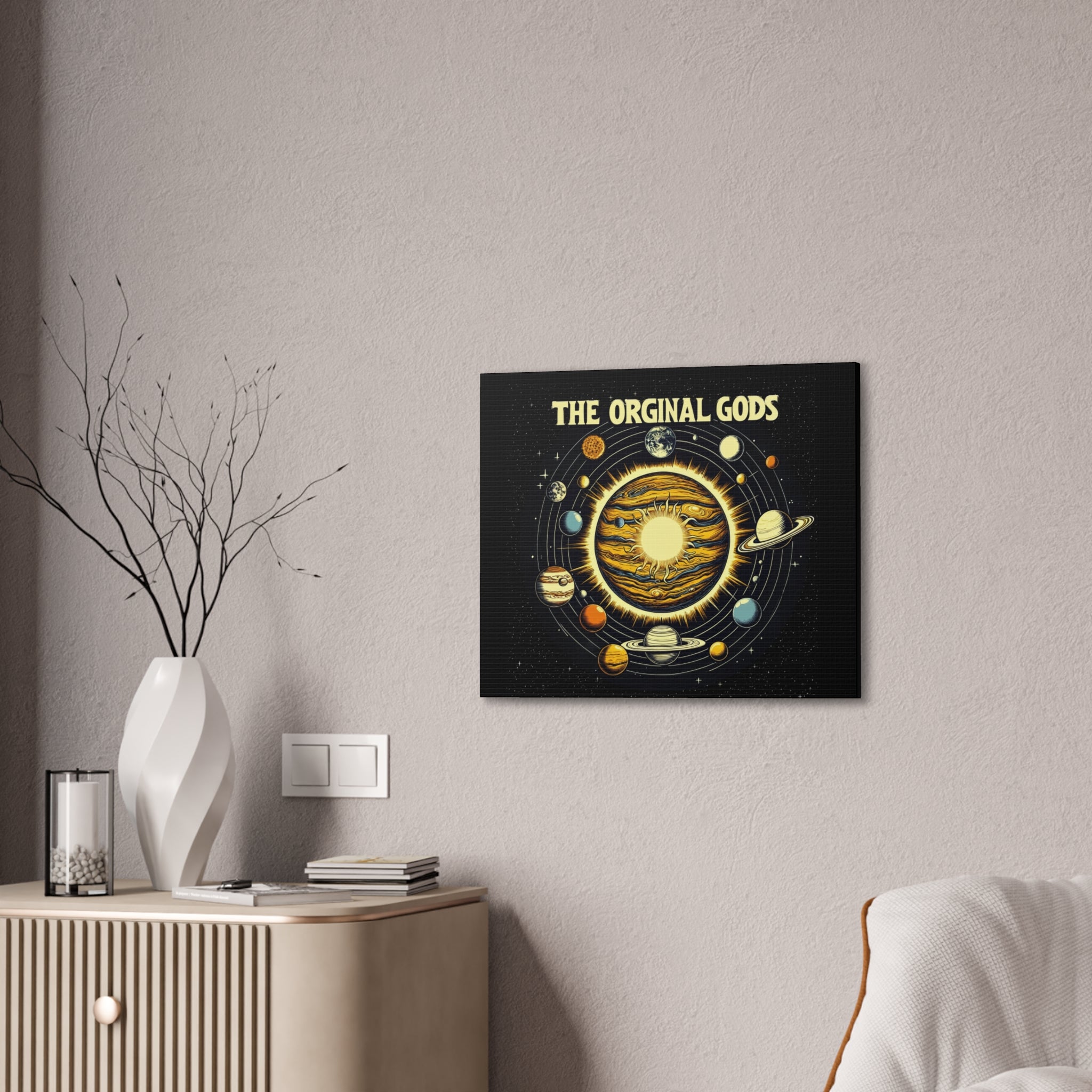 "The Original Gods" Canvas Wall Art — Classic Planetary Picture