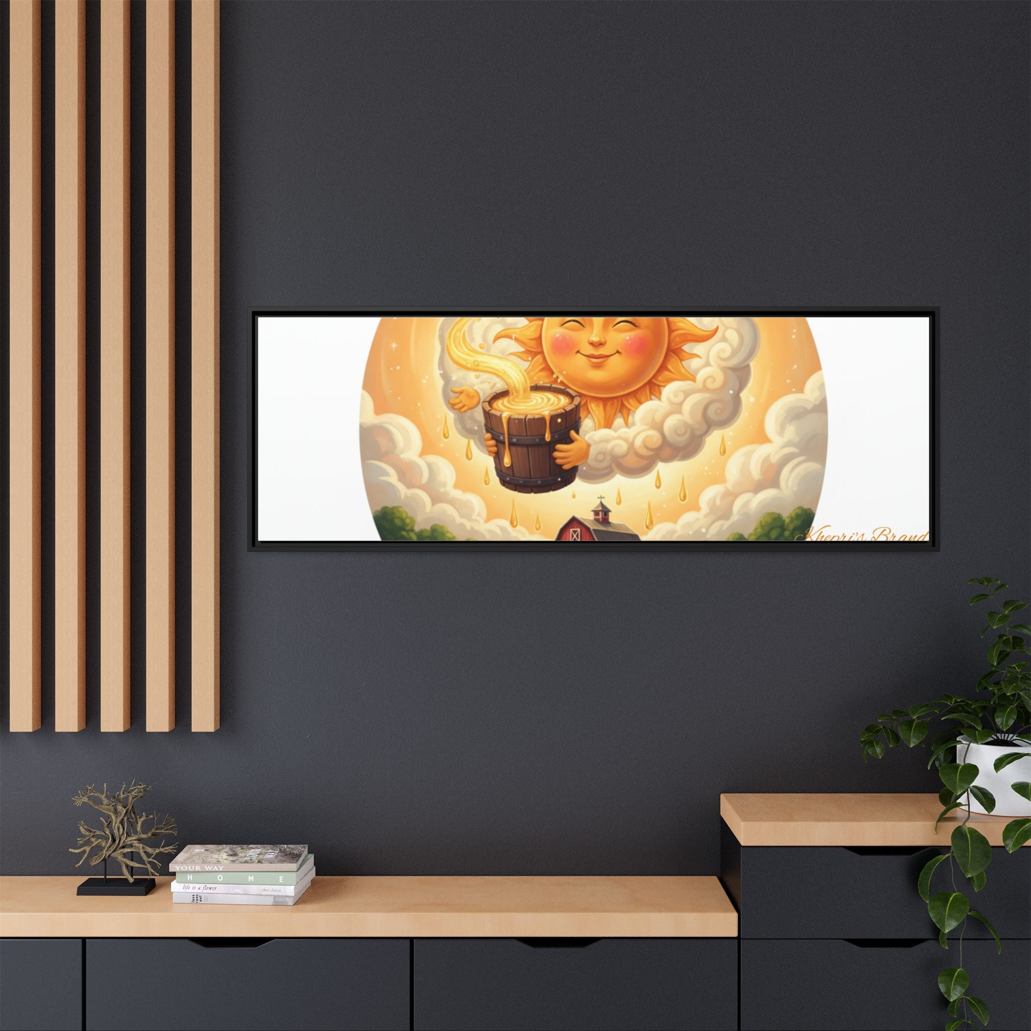 Sun Drip-Framed Matte Picture