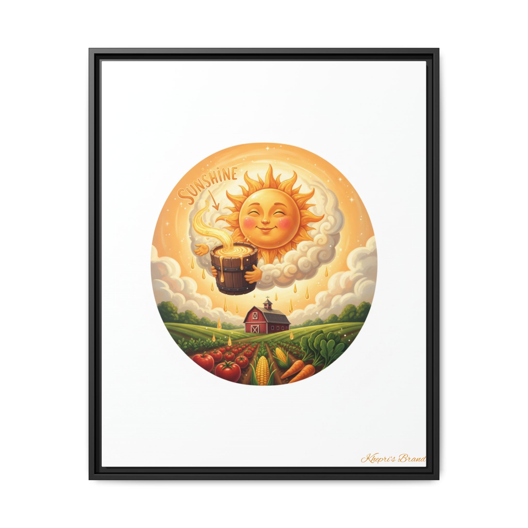 Sun Drip-Framed Matte Picture