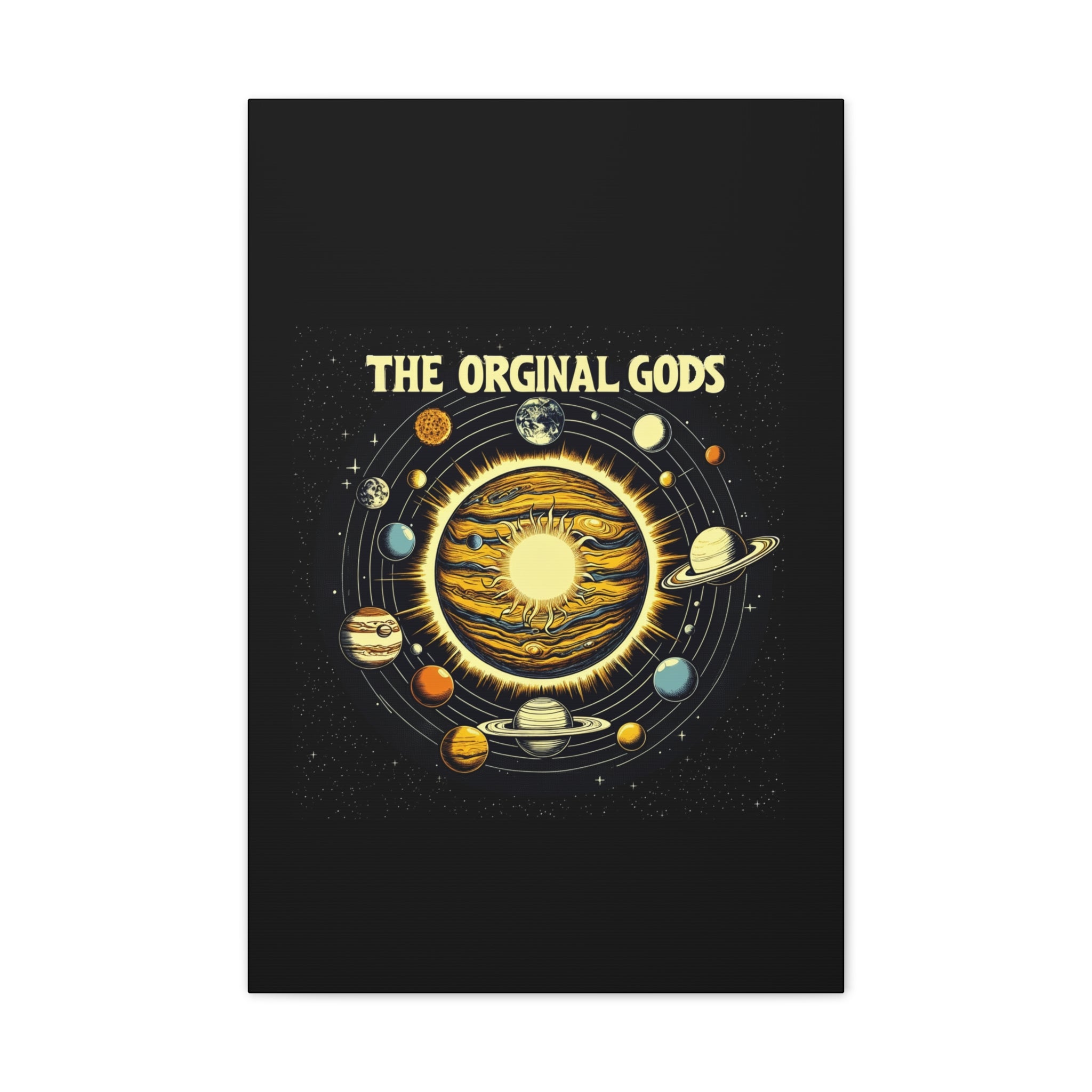 "The Original Gods" Canvas Wall Art — Classic Planetary Picture