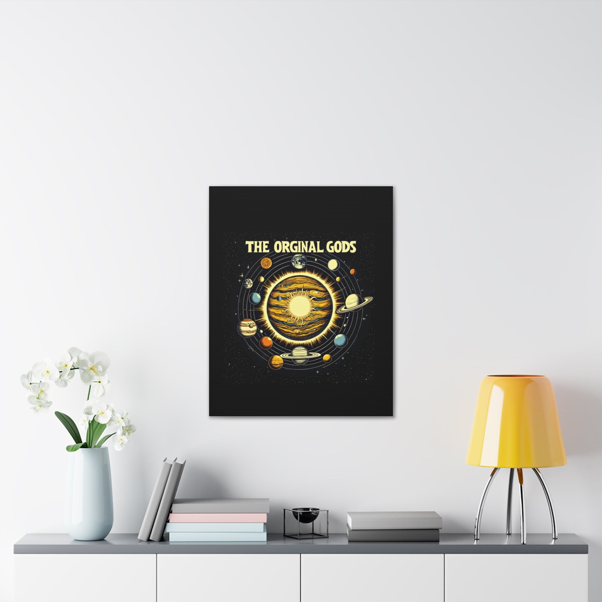 "The Original Gods" Canvas Wall Art — Classic Planetary Picture