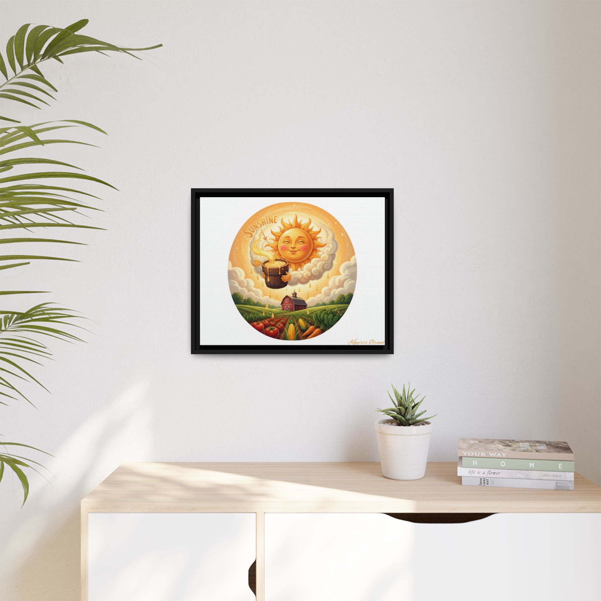 Sun Drip-Framed Matte Picture