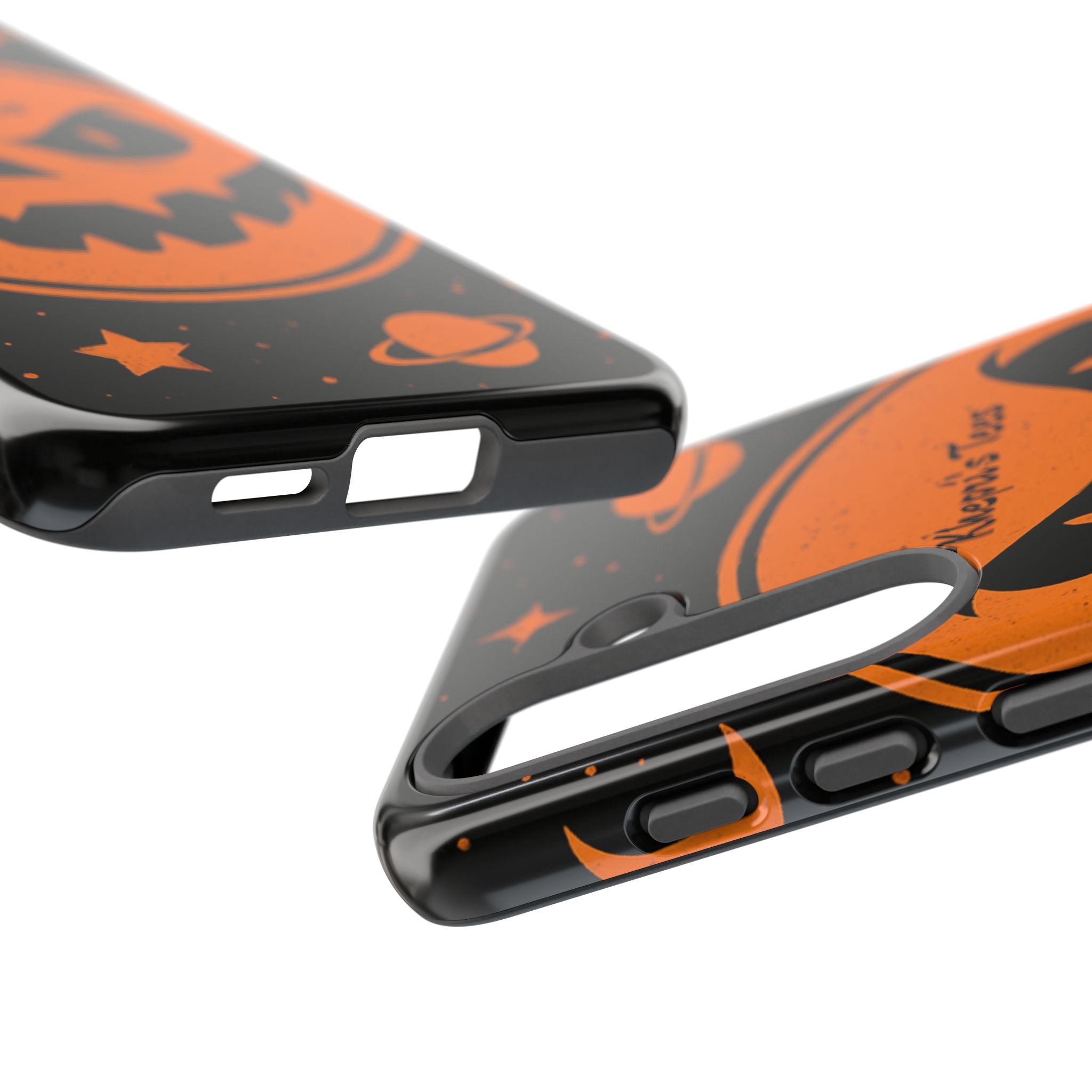 Halloween Monster Sun Phone Case, Spooky Cell Phone Cover, Tough Case for Halloween Lovers, Galaxy Print Phone Accessory, Kids & Adults Gift